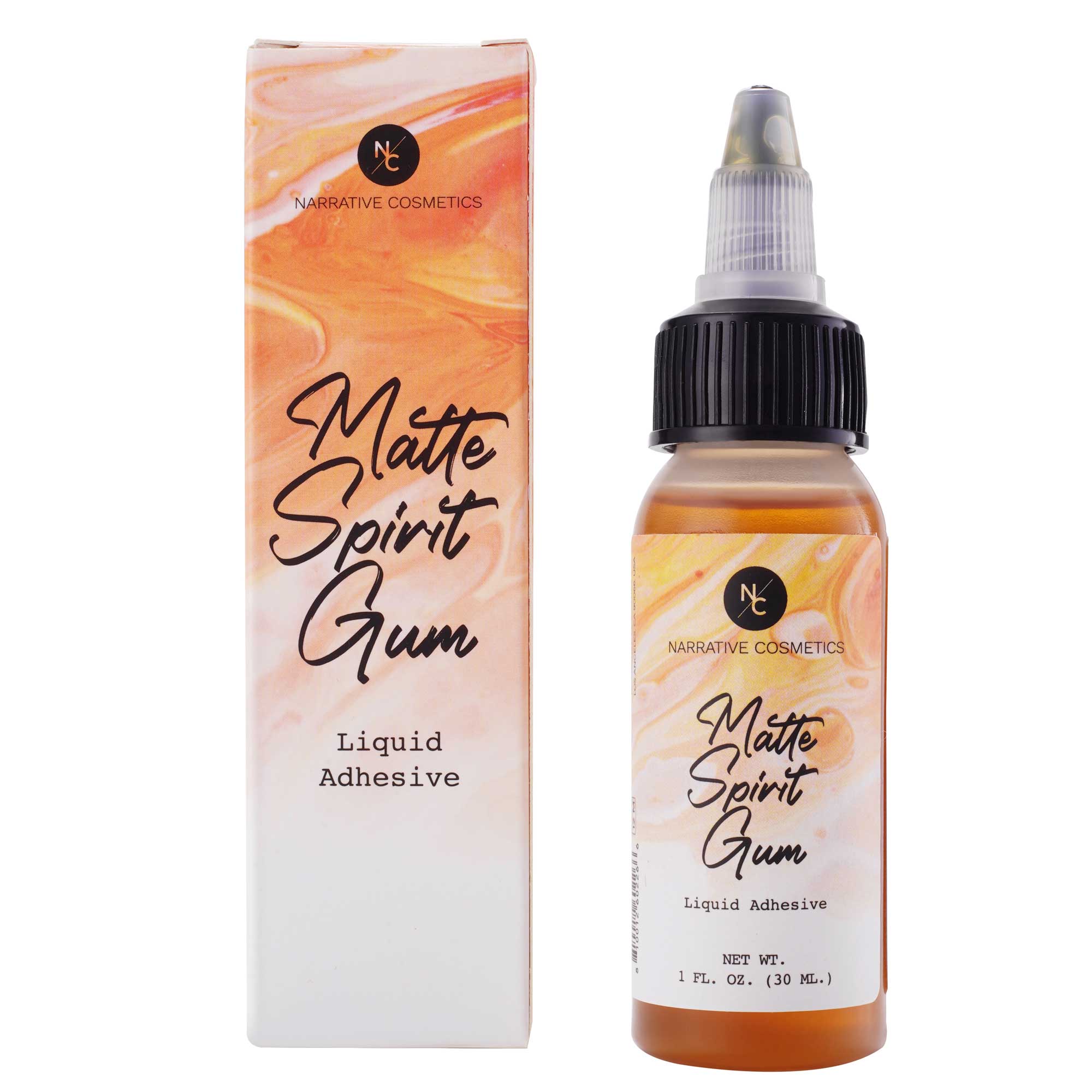 Professional-Grade Matte Spirit Gum Adhesive - 1 Fl. Oz.