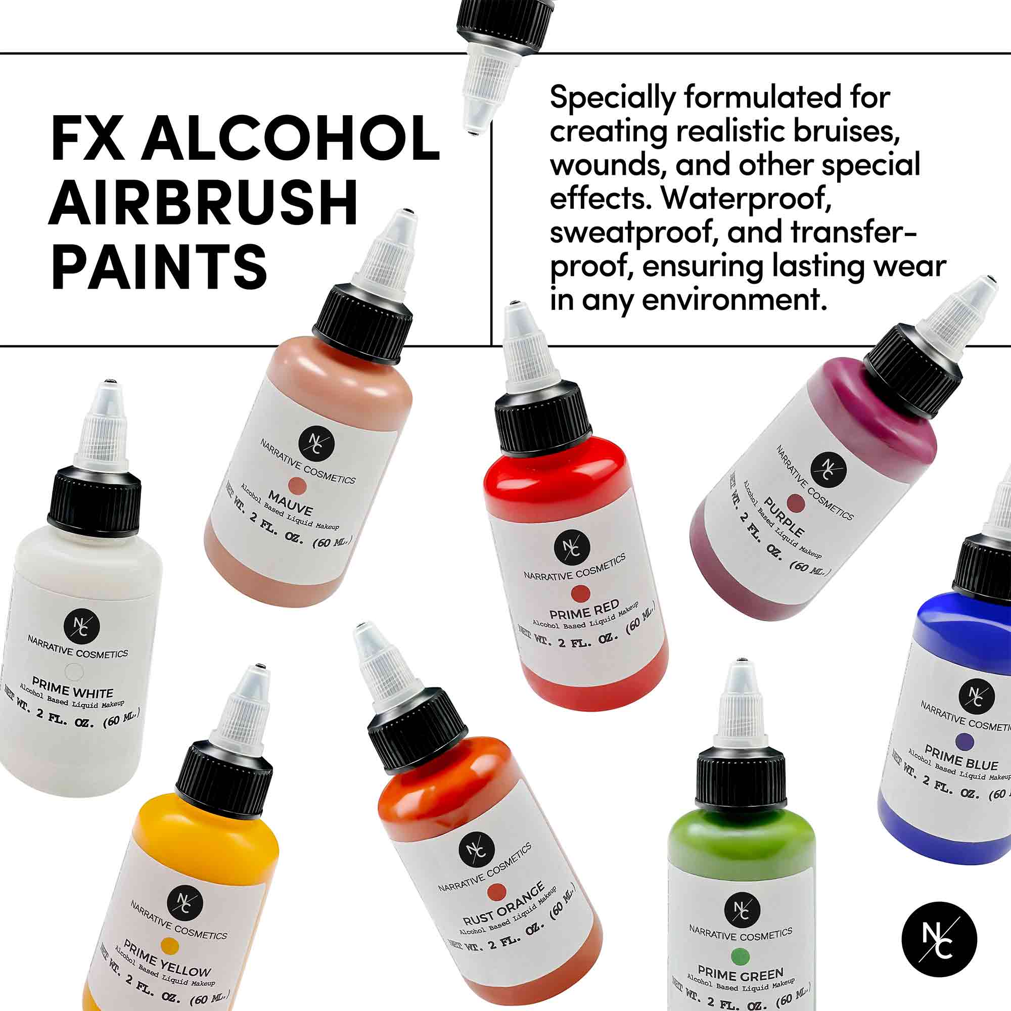 FX Alcohol Airbrush Paints product guide