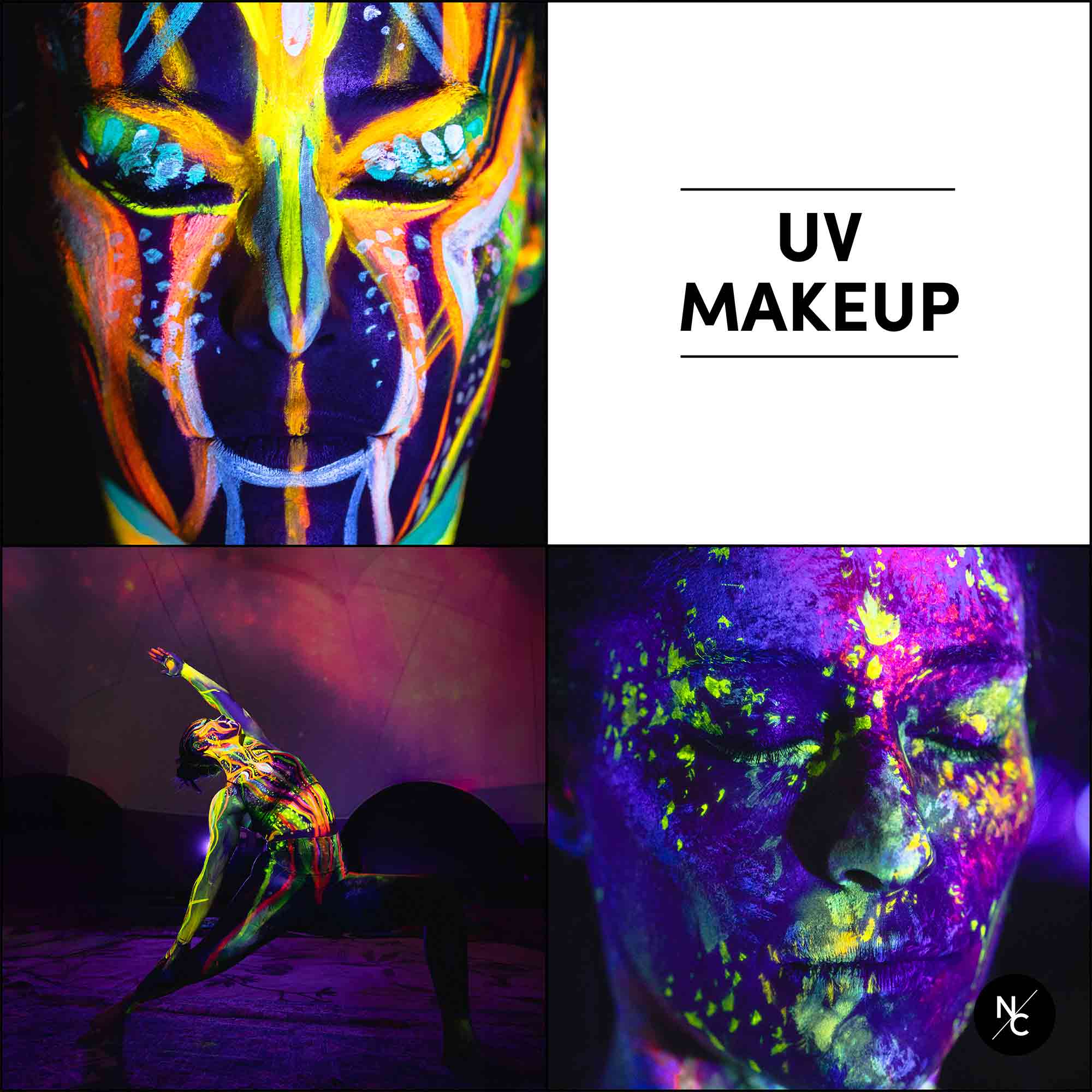 UV Fluorescent Alcohol Airbrush Paints — 2 fl oz / 60 ml