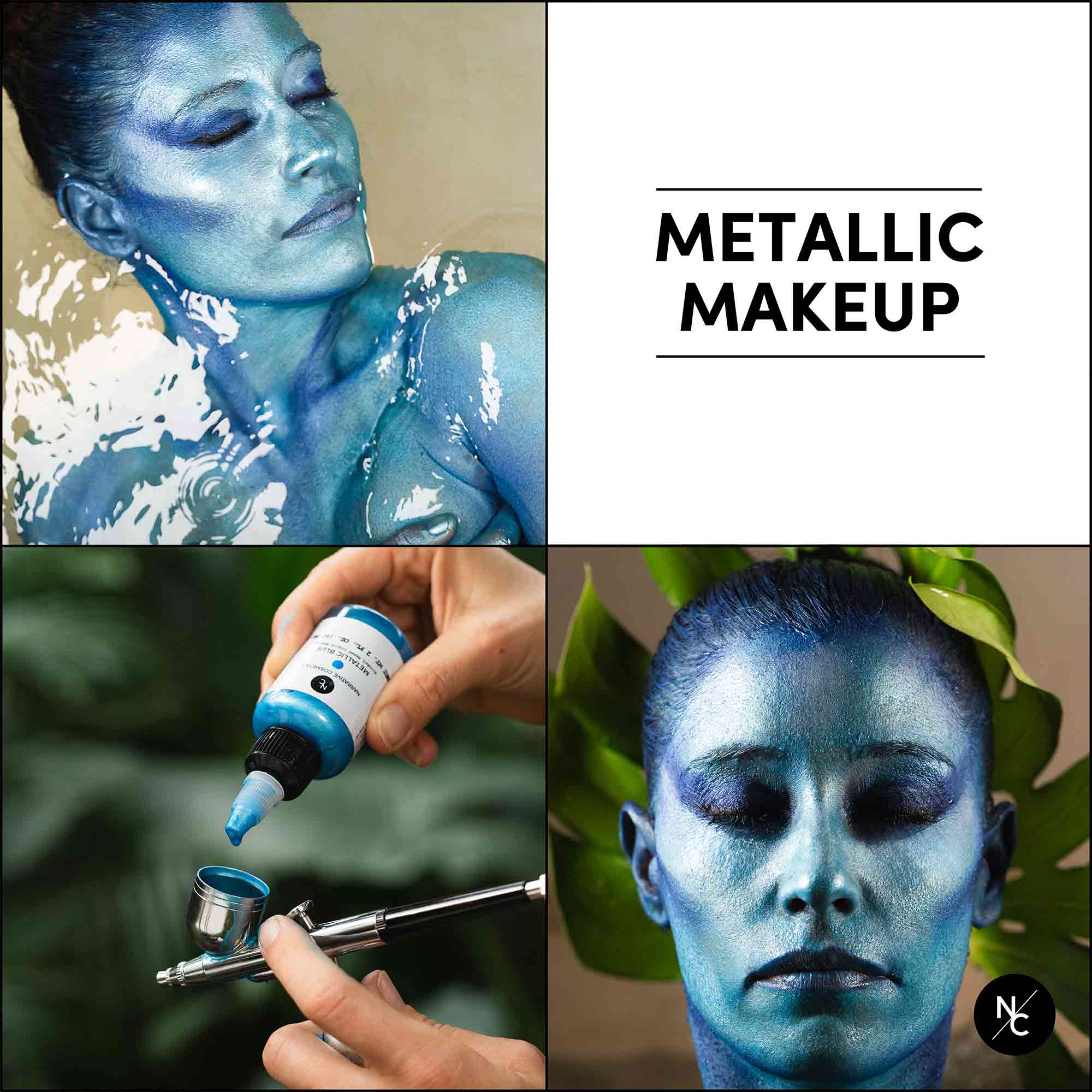 Metallic Alcohol Airbrush Paints — 2 fl oz / 60 ml