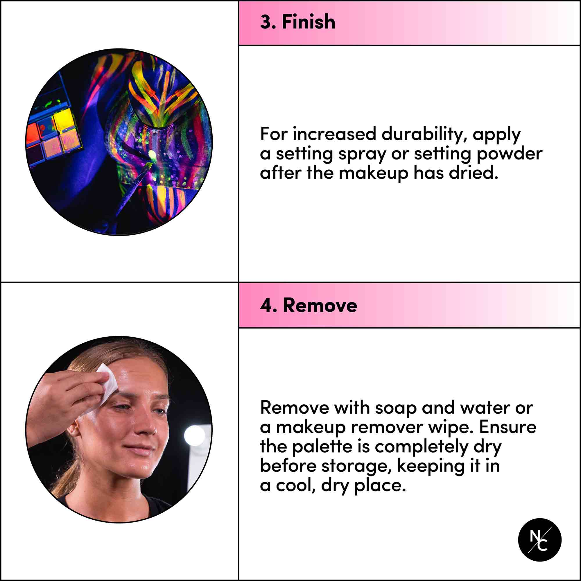 12 Color UV Water Activated Glow Palette