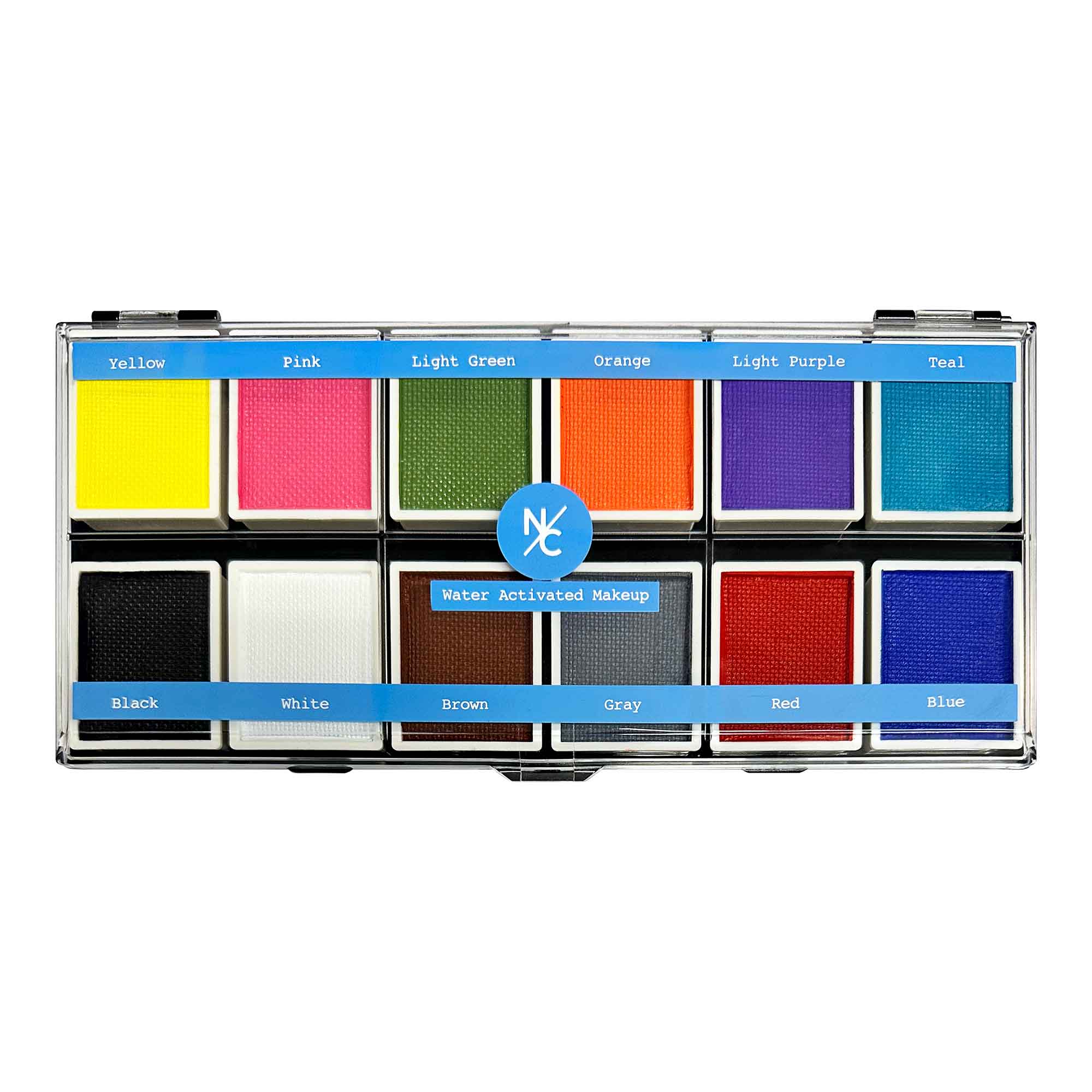 12 Color Primary Water Activated Palette