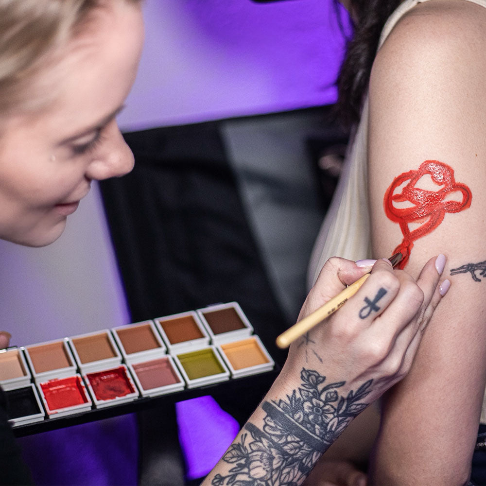 12-Color Tattoo Cover-Up Alcohol-Activated Palette