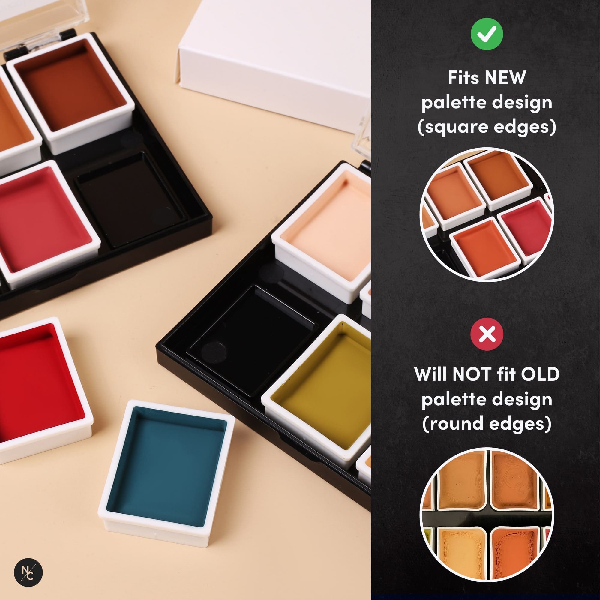 Narrative Cosmetics Alcohol Palette Refill Pans - FX Colors