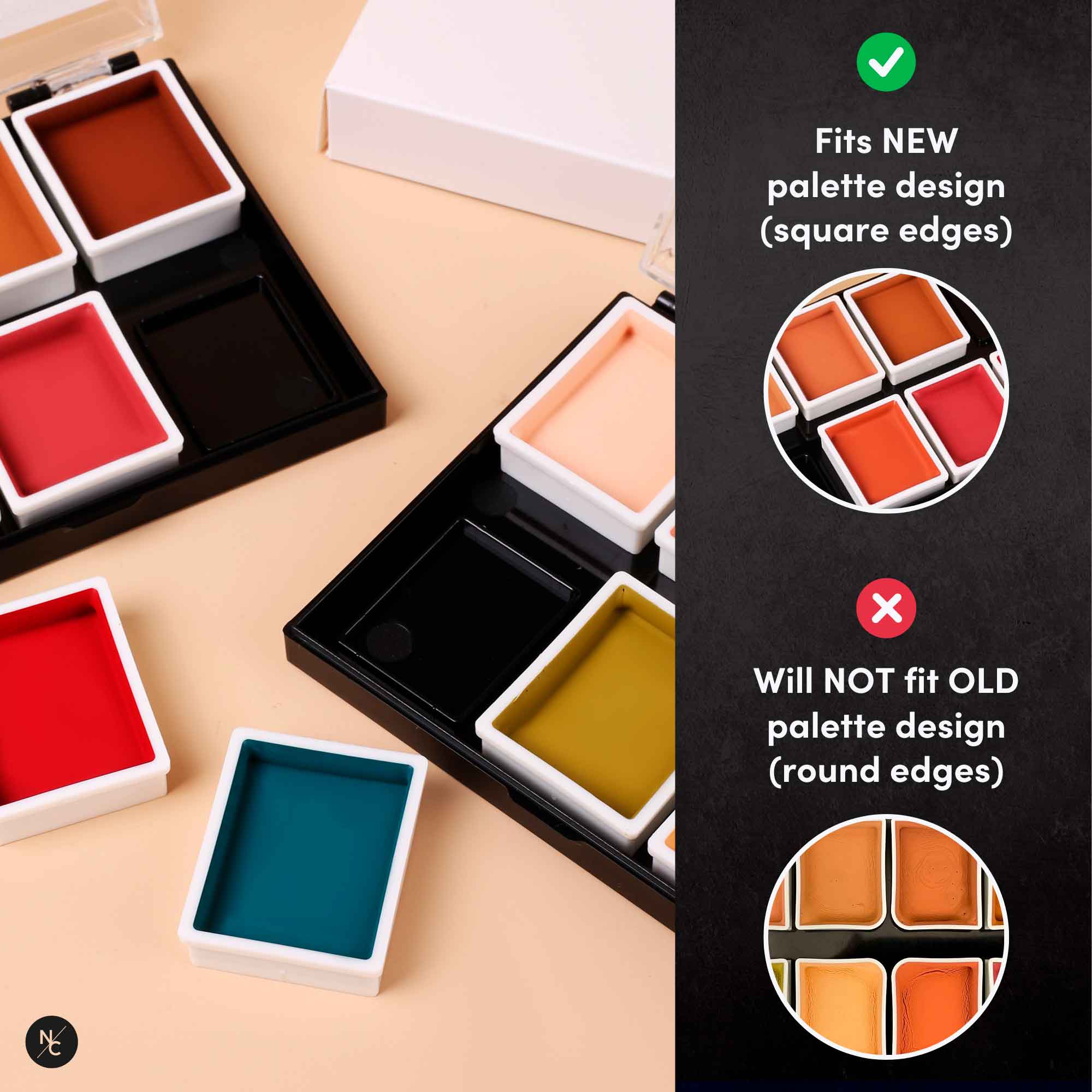 Narrative Cosmetics Alcohol Palette Refill Pans - Skin Tones