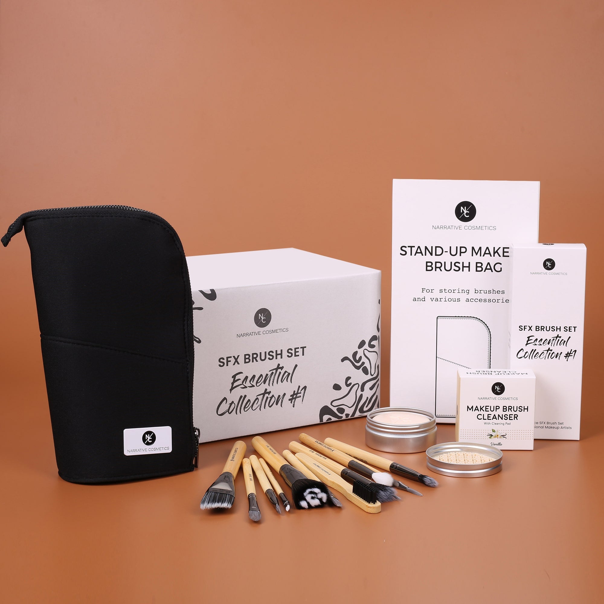 Essential SFX Makeup Brushes for SFX Makeup Artists for Film, Theater, and Halloween - Collection