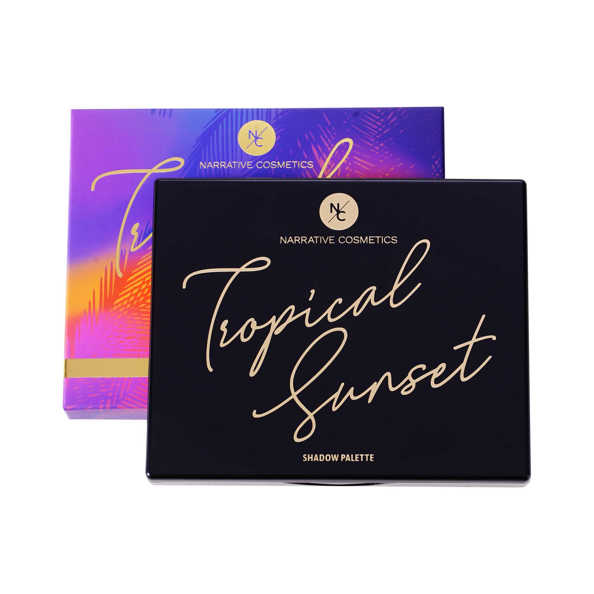 Talc Free 12 Color Tropical Sunset Eyeshadow Palette