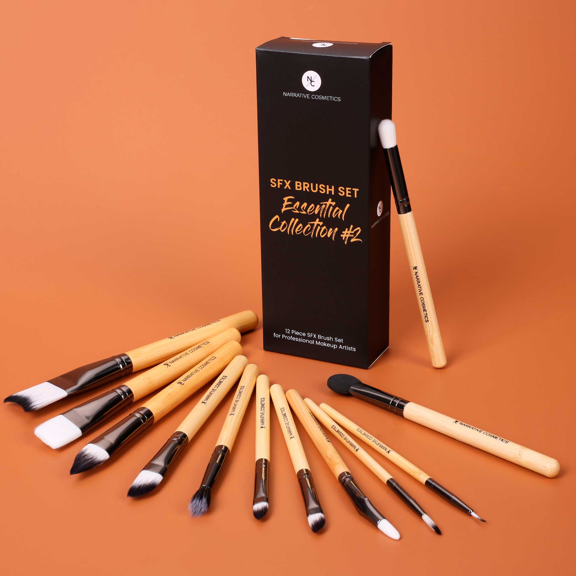 Essential SFX Makeup Brushes for SFX Makeup Artists for Film, Theater, and Halloween - Collection