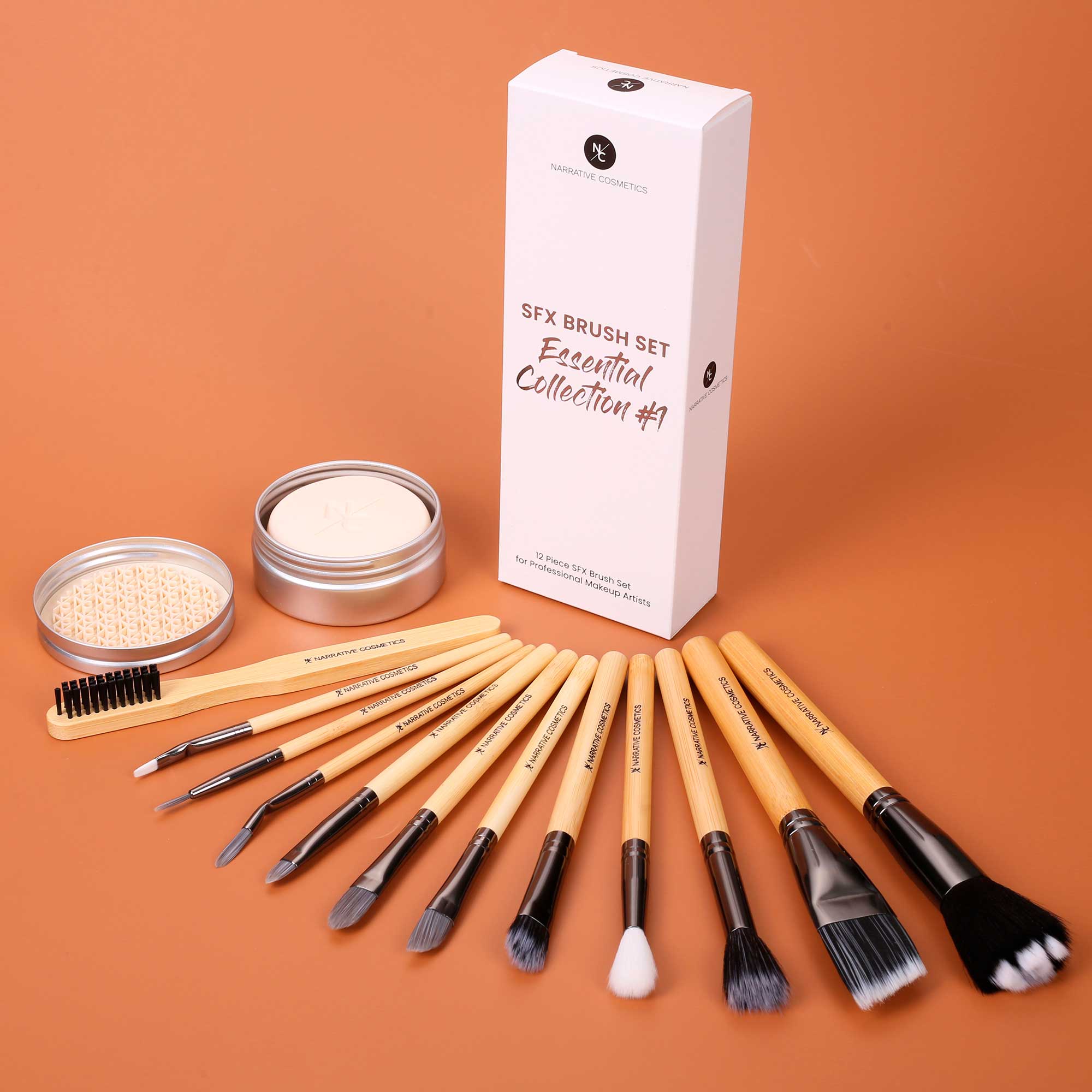 Essential SFX Makeup Brushes for SFX Makeup Artists for Film, Theater, and Halloween - Collection