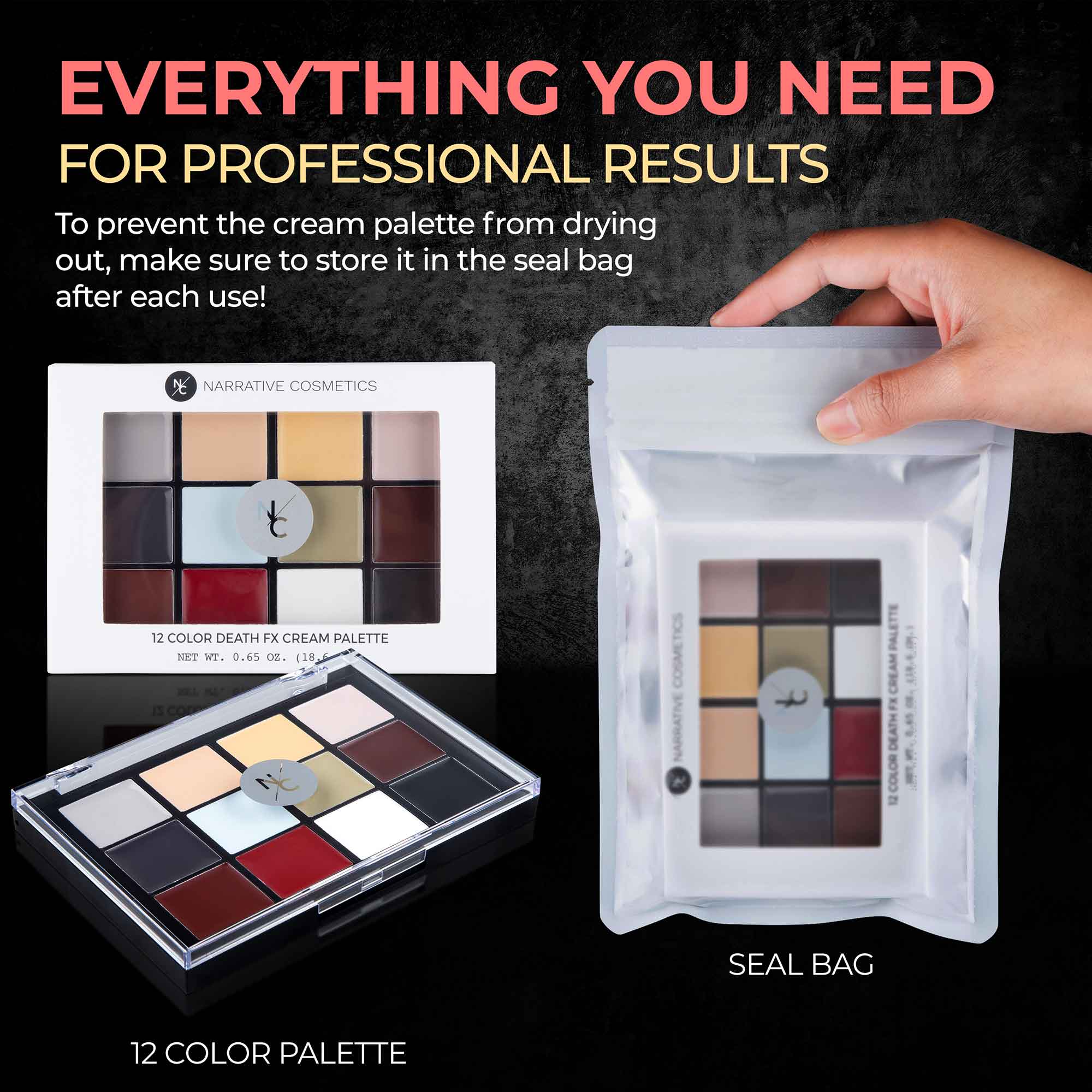 Quick Drying Death FX Cream Makeup Palette