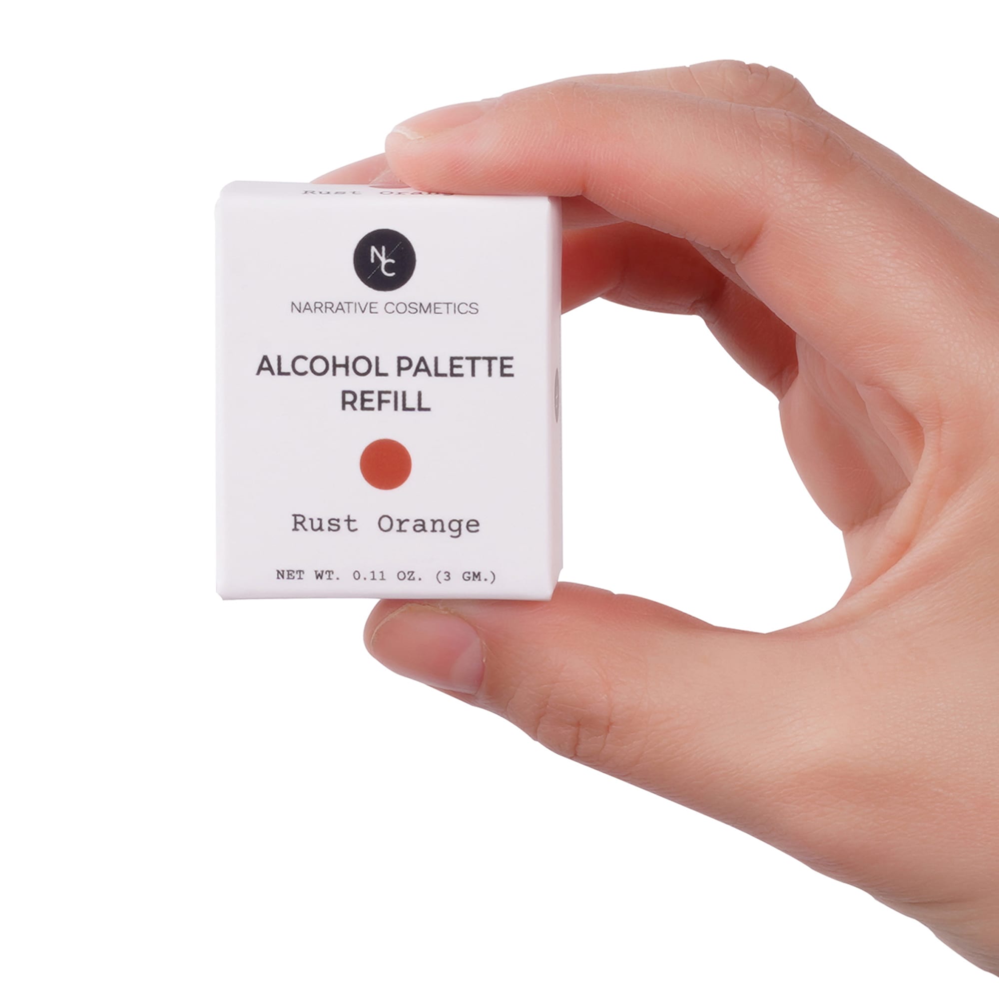 Rust Orange Alcohol Palette Refill Pan