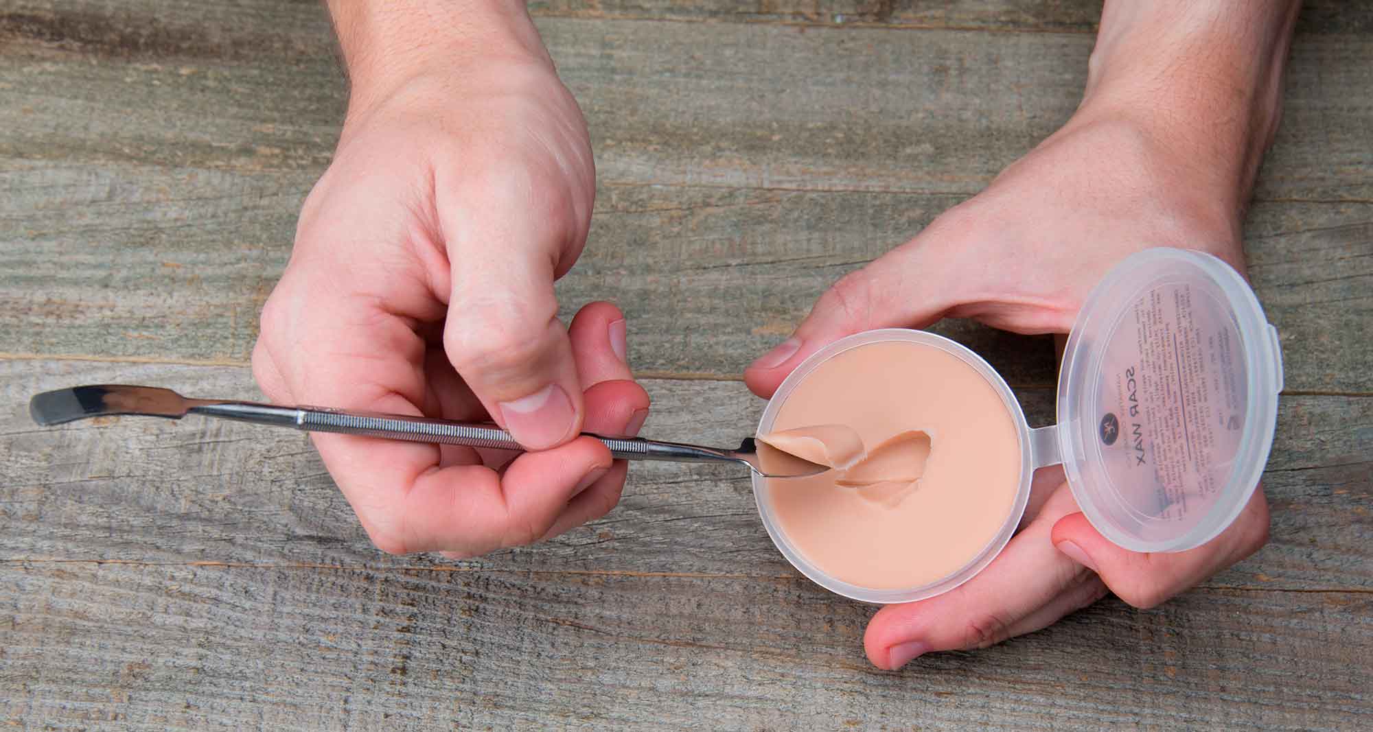 Scar Wax with Double-Ended Spatula, Moldable Wax for Realistic Cuts and Injuries