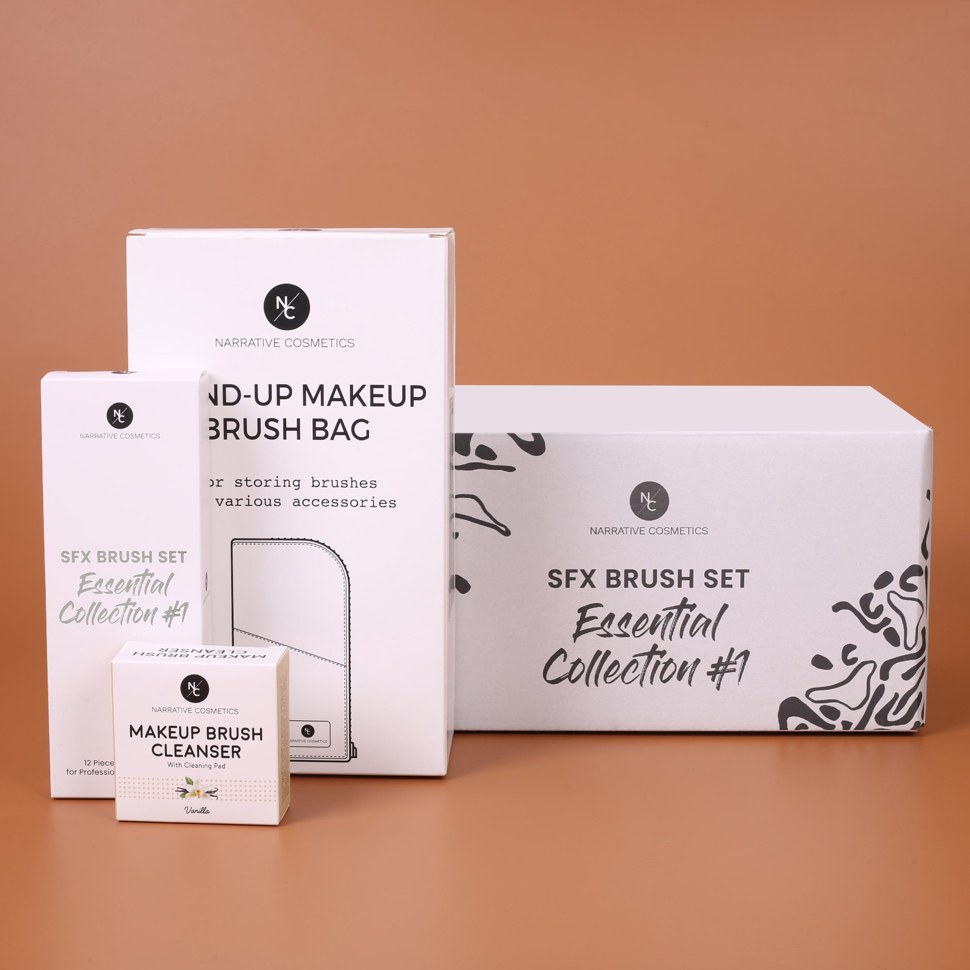 Essential SFX Makeup Brushes for SFX Makeup Artists for Film, Theater, and Halloween - Collection