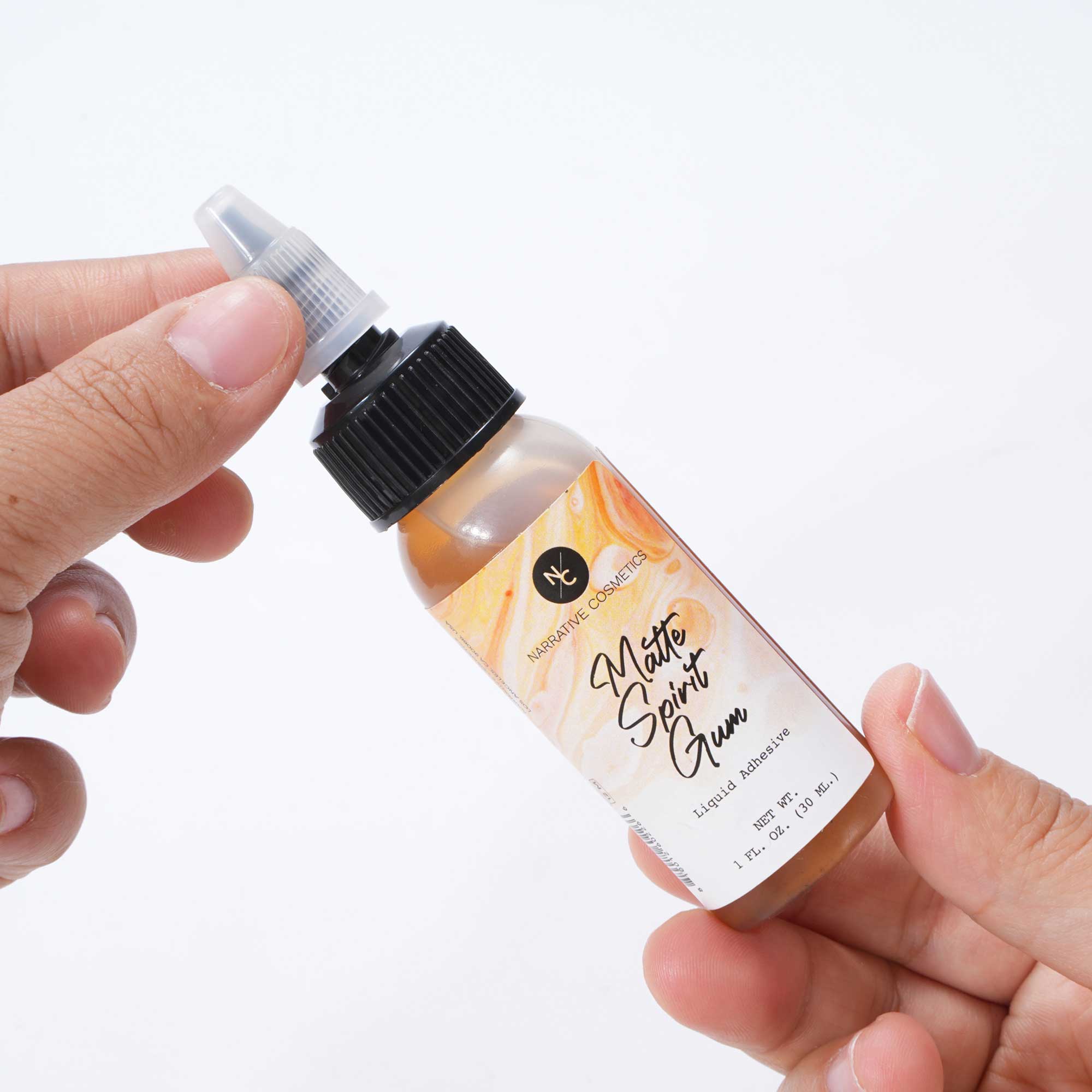 Professional-Grade Matte Spirit Gum Adhesive - 1 Fl. Oz.