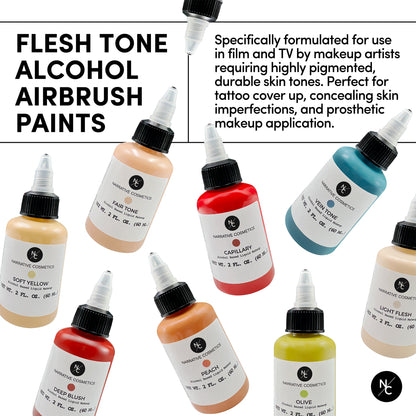 Flesh Tone Alcohol Airbrush Paints - 2 fl oz