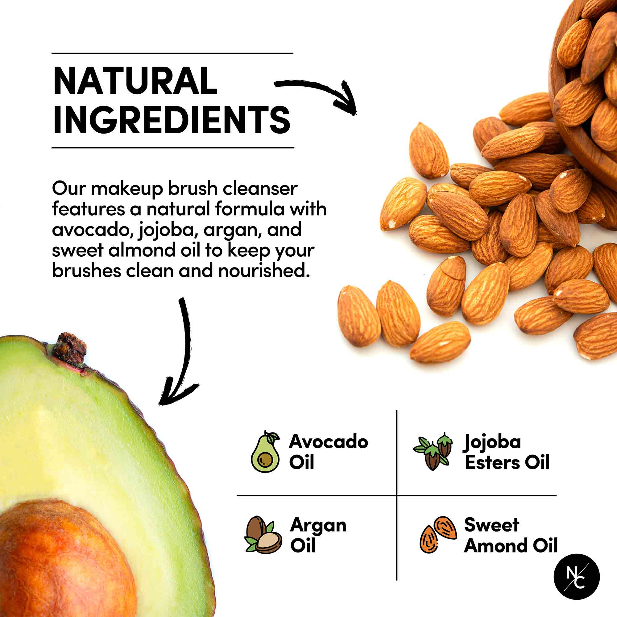 Solid Makeup Brush Cleanser Soap for Cosmetic Brushes with Silicone Cleaning Pad - Vanilla Fragrance, 2.45 Oz., Professional Makeup