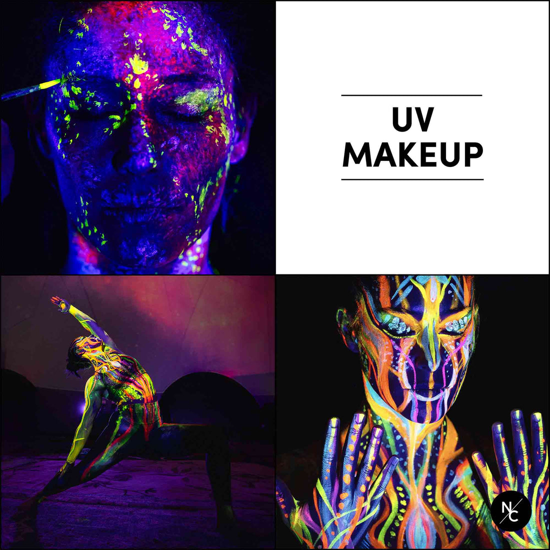 12 Color UV Water Activated Glow Palette