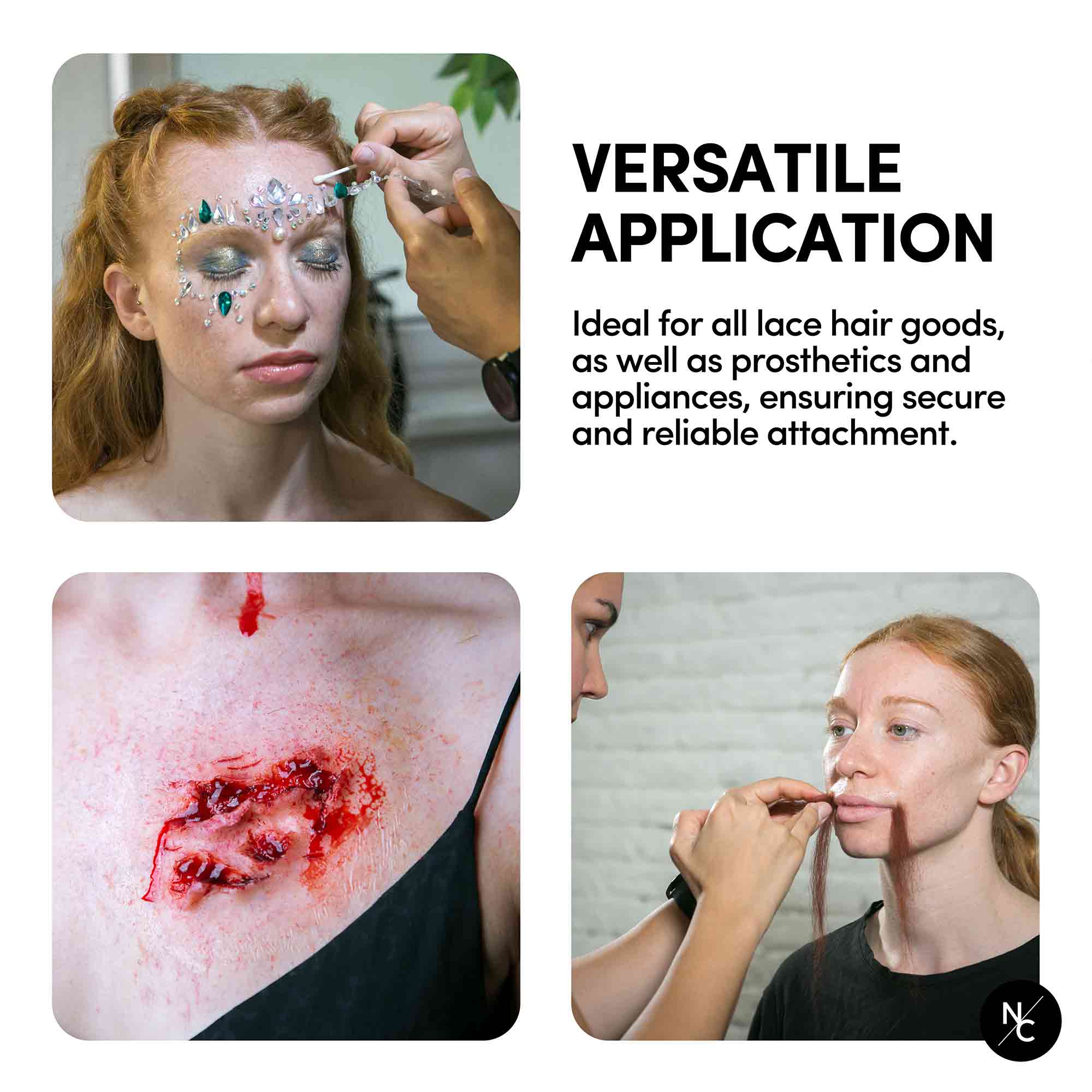 Professional-Grade Matte Spirit Gum Adhesive - 1 Fl. Oz.