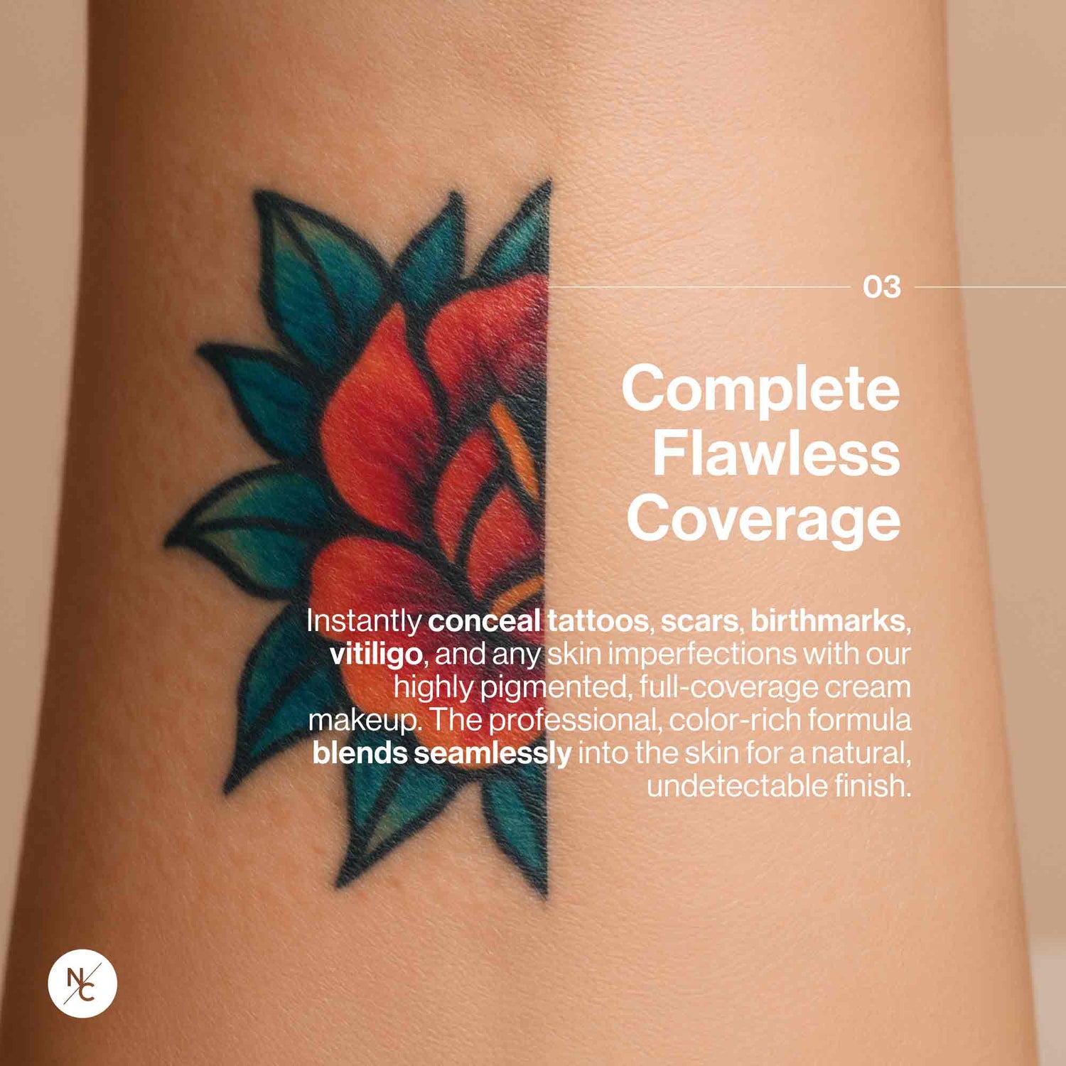 Quick-Set Tattoo Cover-Up Cream Palette