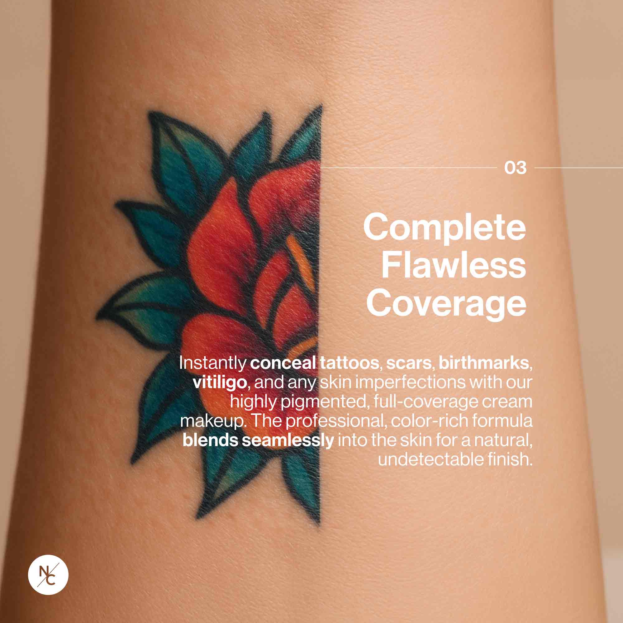 Quick-Set Tattoo Cover-Up Cream Palette
