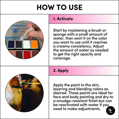 12 Color FX Water Activated Palette