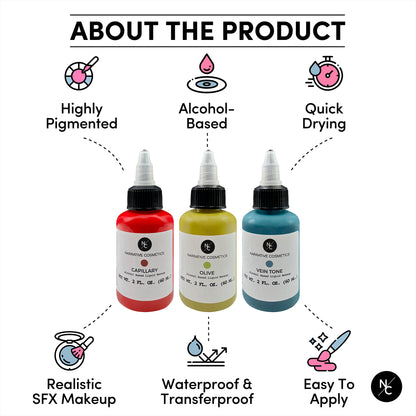 Flesh Tone Alcohol Airbrush Paints - 2 fl oz