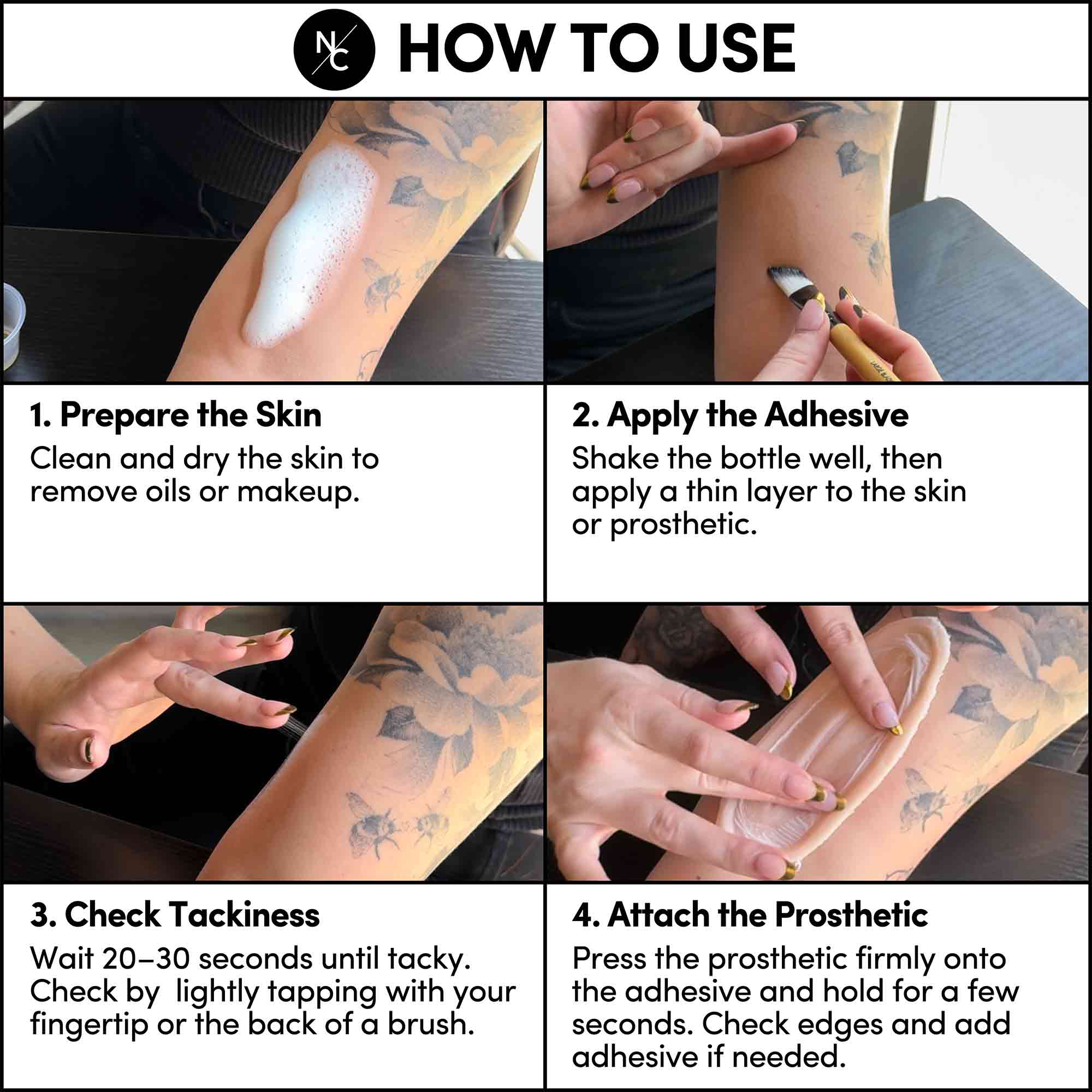 Professional-Grade Matte Spirit Gum Adhesive - 1 Fl. Oz.