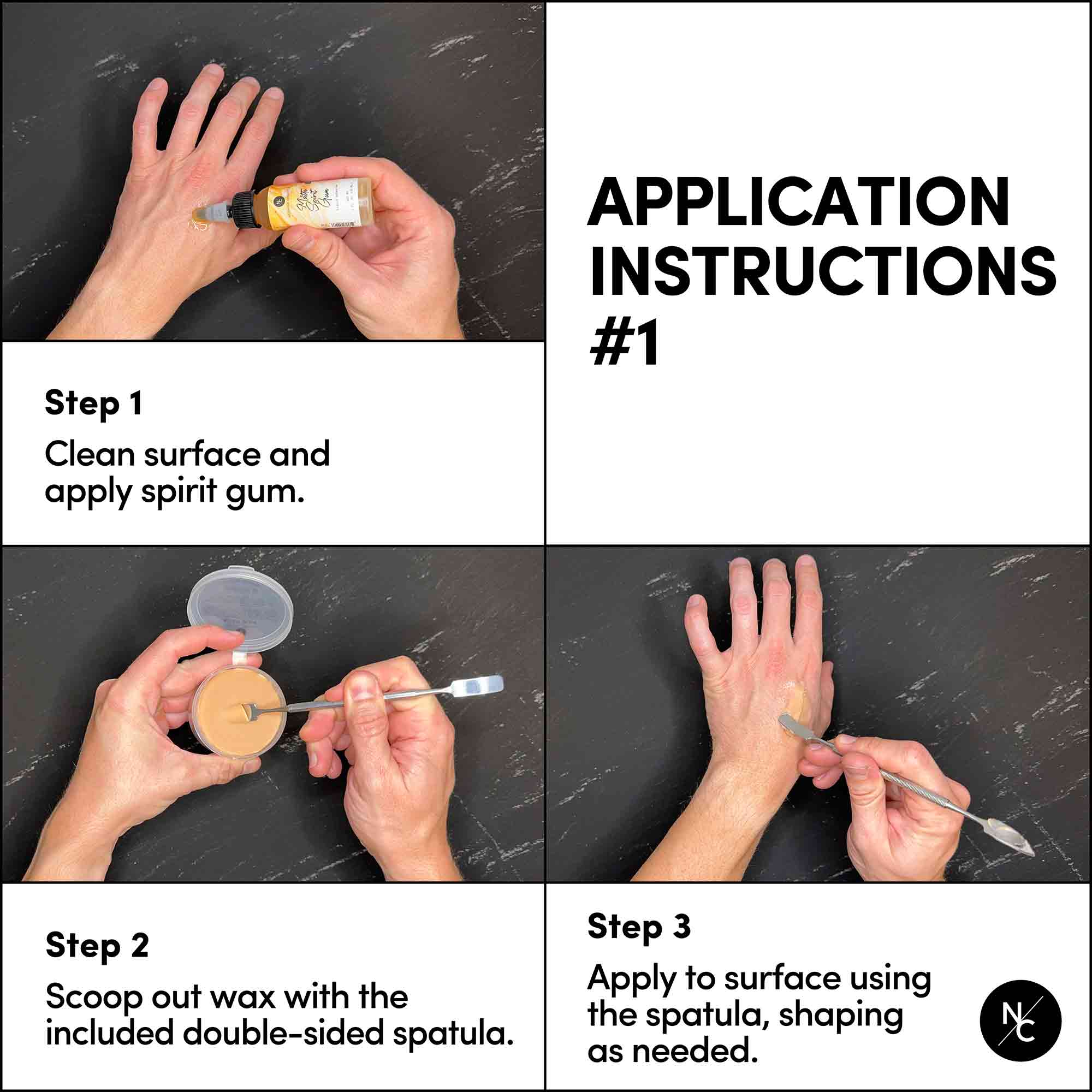 Scar Wax with Double-Ended Spatula, Moldable Wax for Realistic Cuts and Injuries