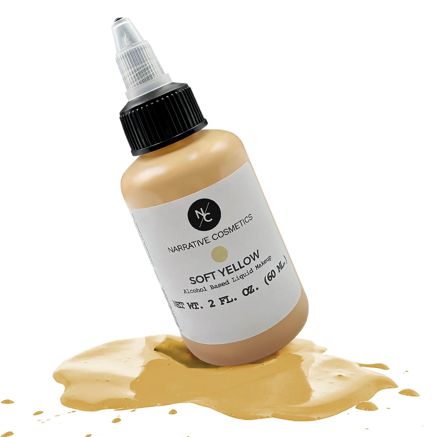 Flesh Tone Alcohol Airbrush Paints Soft Yellow bottle