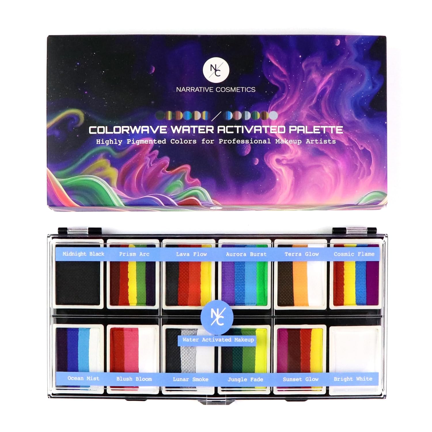 12-Color Colorwave Water Activated Palette