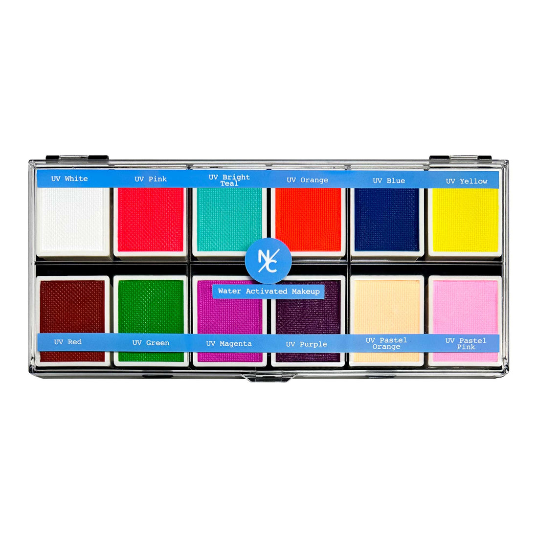 12 Color UV Water Activated Glow Palette