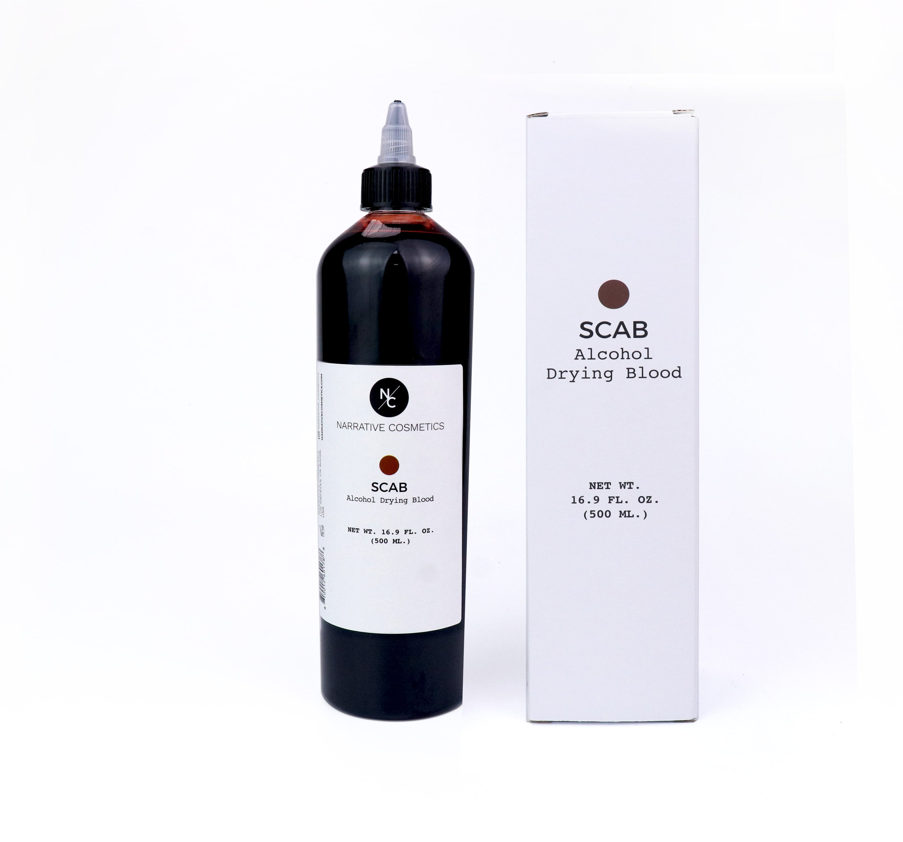 Alcohol Drying Blood 500ml Scab variant bottle with retail box