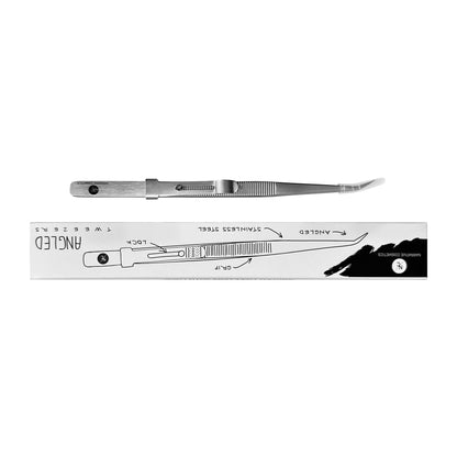 Stainless Steel Tweezers with Sliding Lock