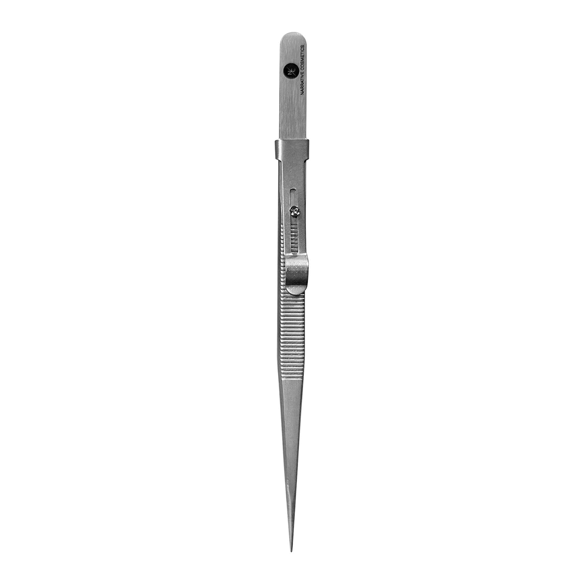 Stainless Steel Tweezers with Sliding Lock