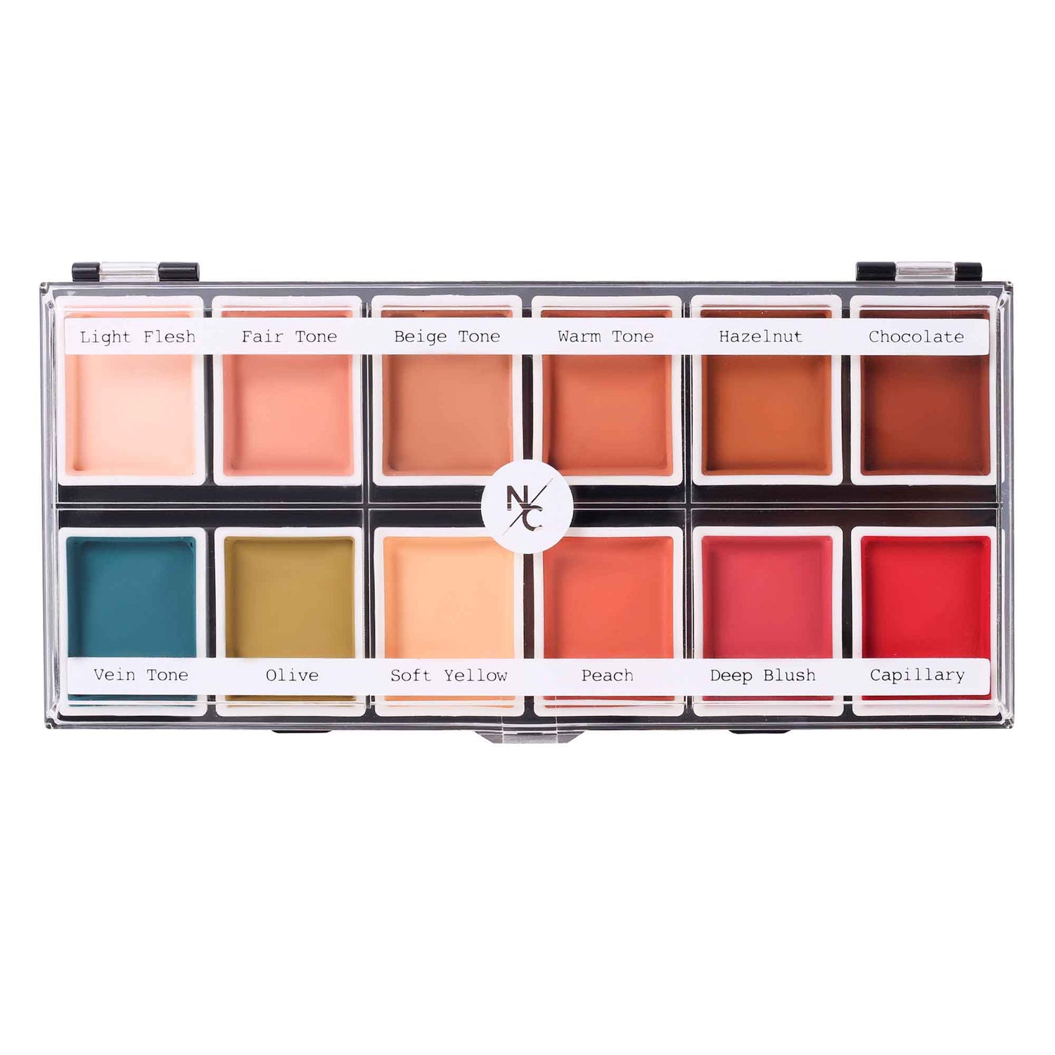 12 Color Flesh Tone Alcohol Activated Palette