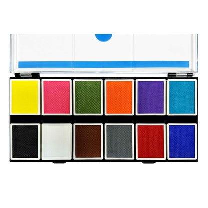 12 Color Primary Water Activated Palette