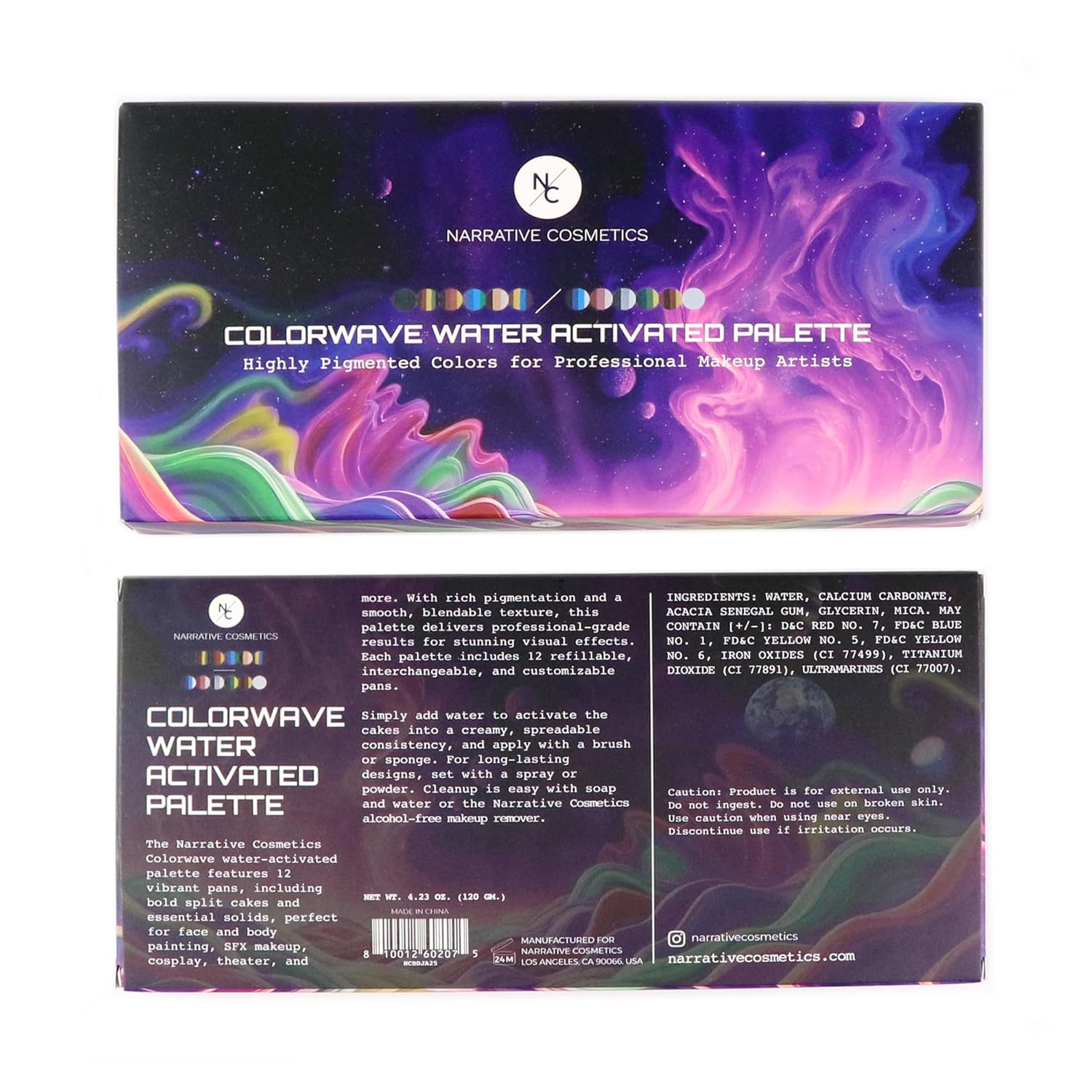 12-Color Colorwave Water Activated Palette