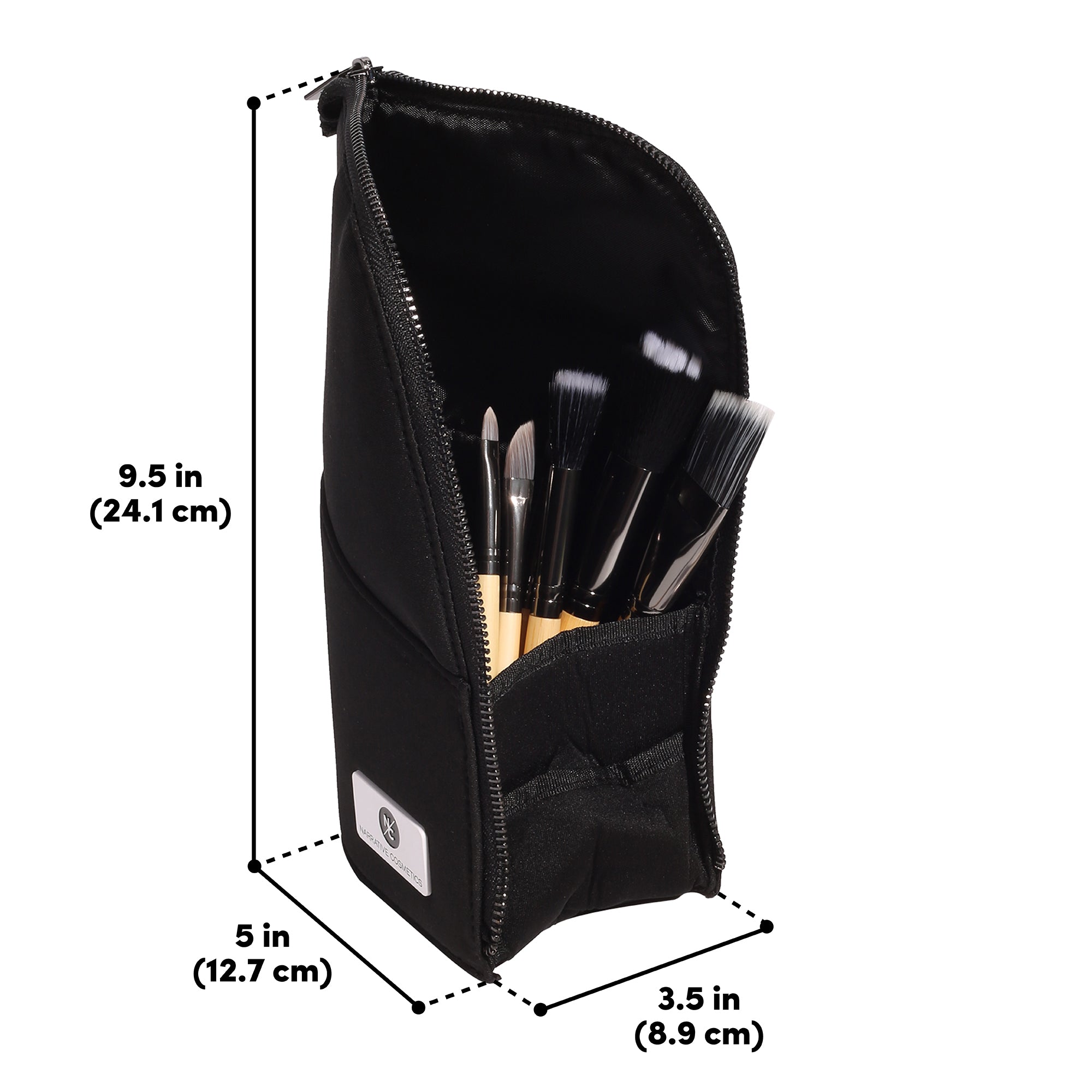 Stand-up Foldable Makeup Brush Bag for Professional Makeup Artists