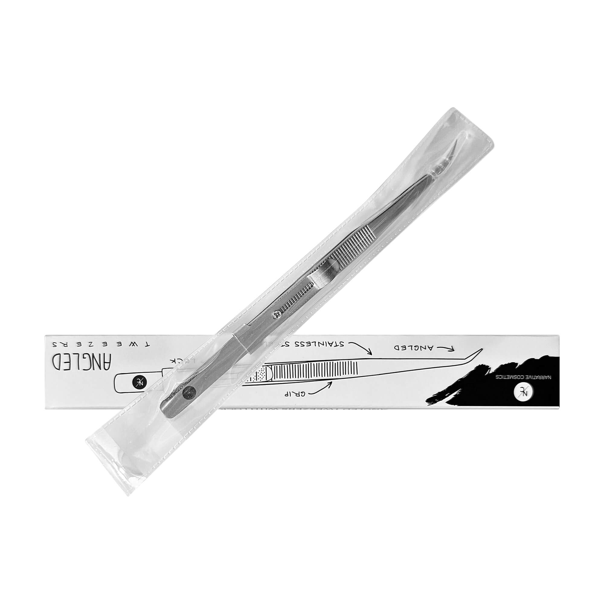 Stainless Steel Tweezers with Sliding Lock