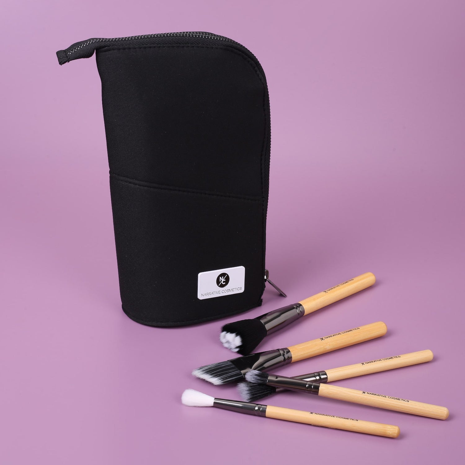 Stand-up Foldable Makeup Brush Bag for Professional Makeup Artists