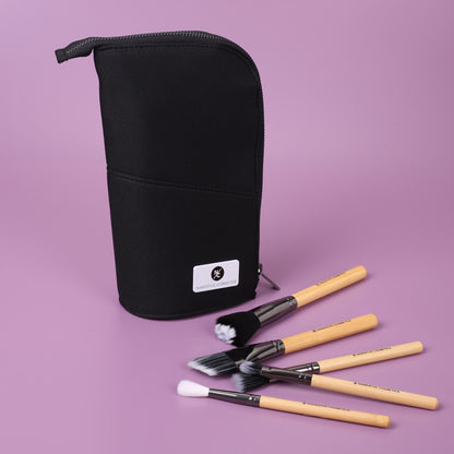 Stand-up Foldable Makeup Brush Bag for Professional Makeup Artists