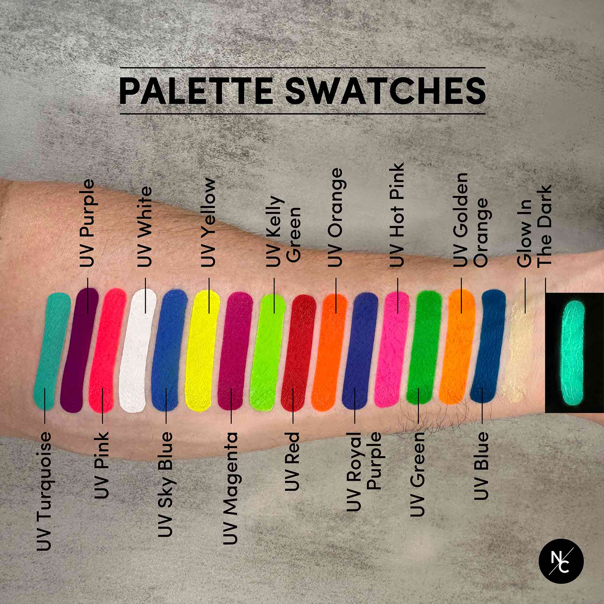 UV Fluorescent Alcohol Airbrush Paints - 2 fl oz