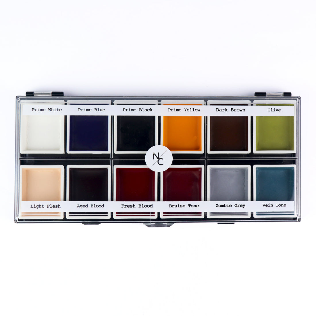 12-Color Zombie Alcohol-Activated Professional SFX Makeup Palette