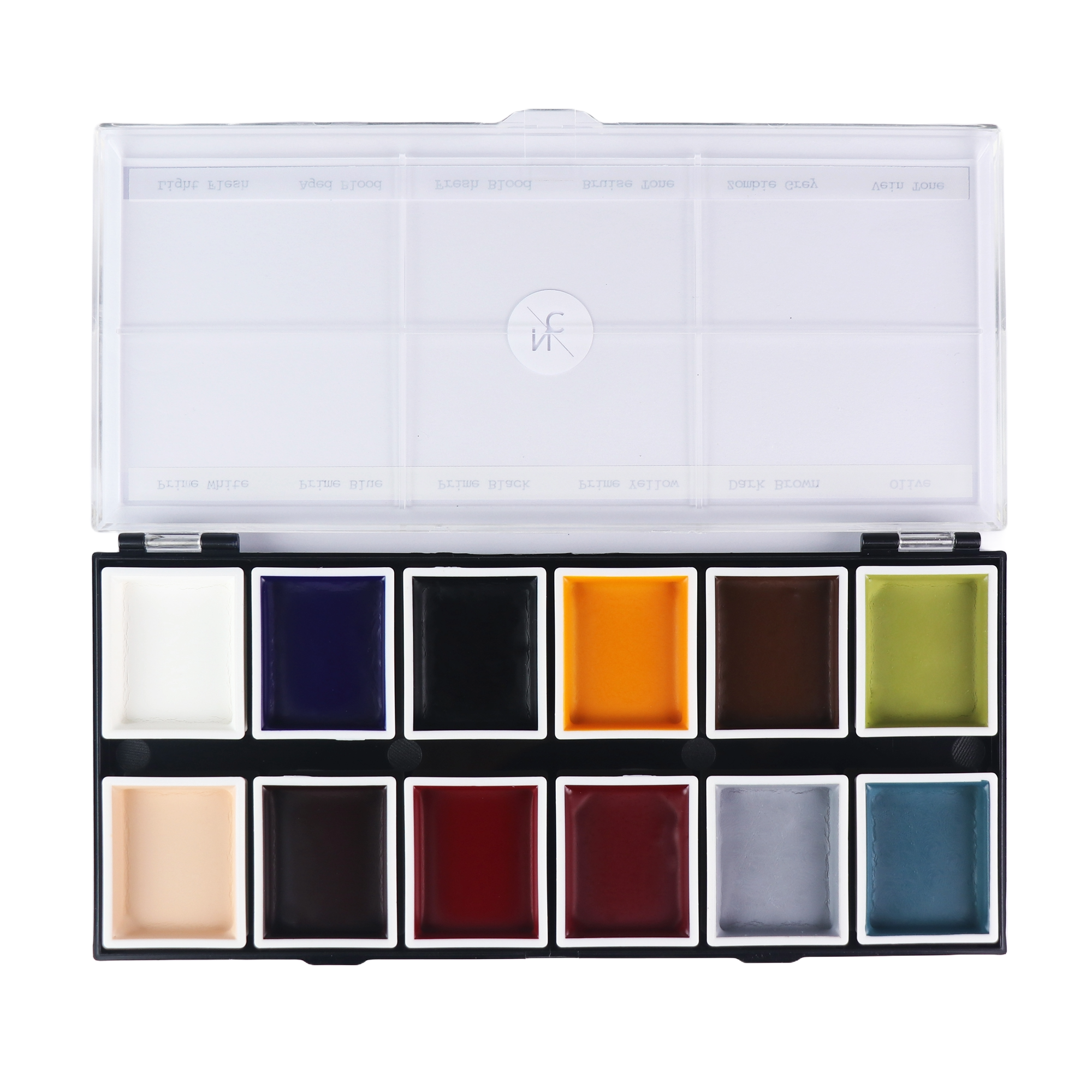 12-Color Zombie Alcohol-Activated Professional SFX Makeup Palette