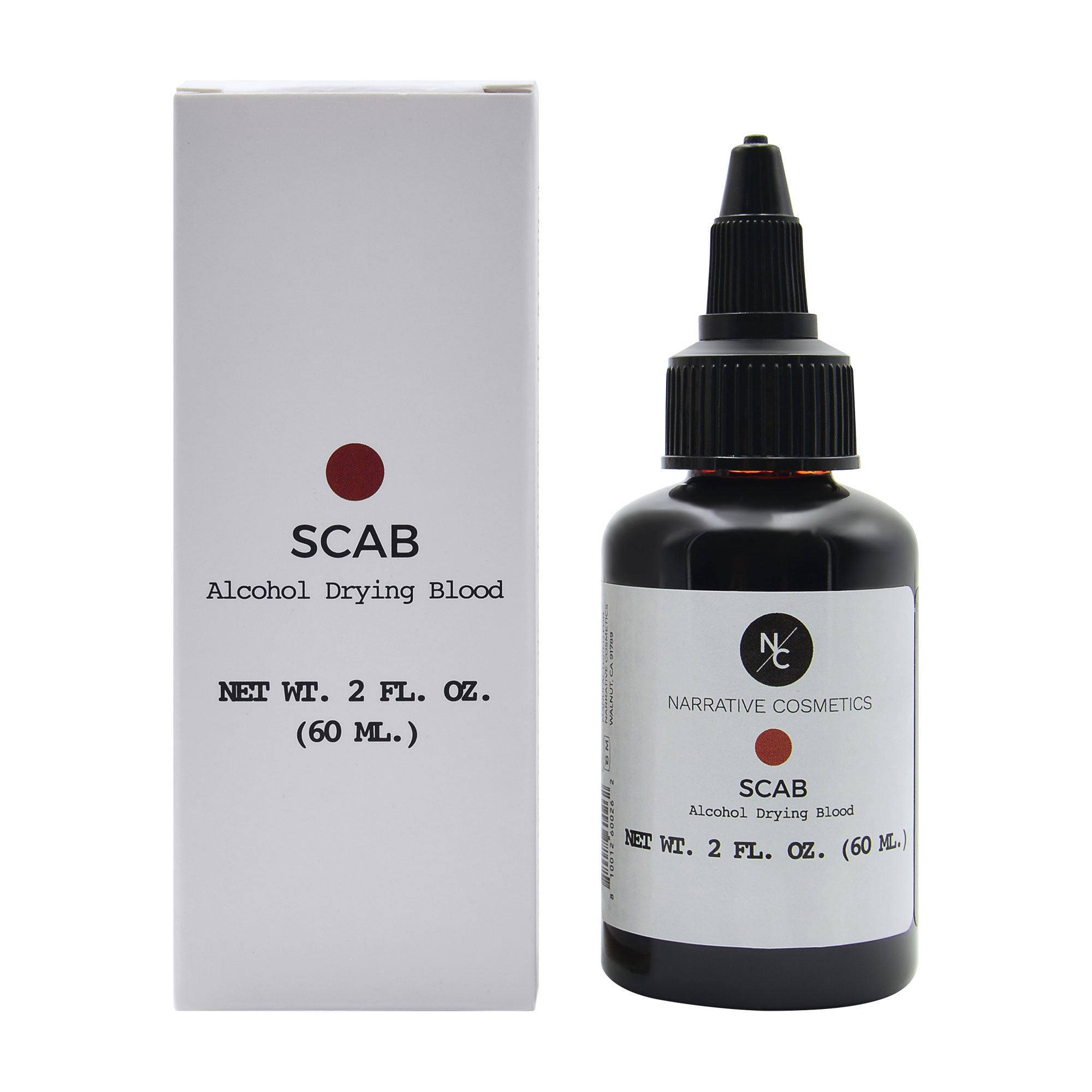 Scab Alcohol Drying Blood bottle and box