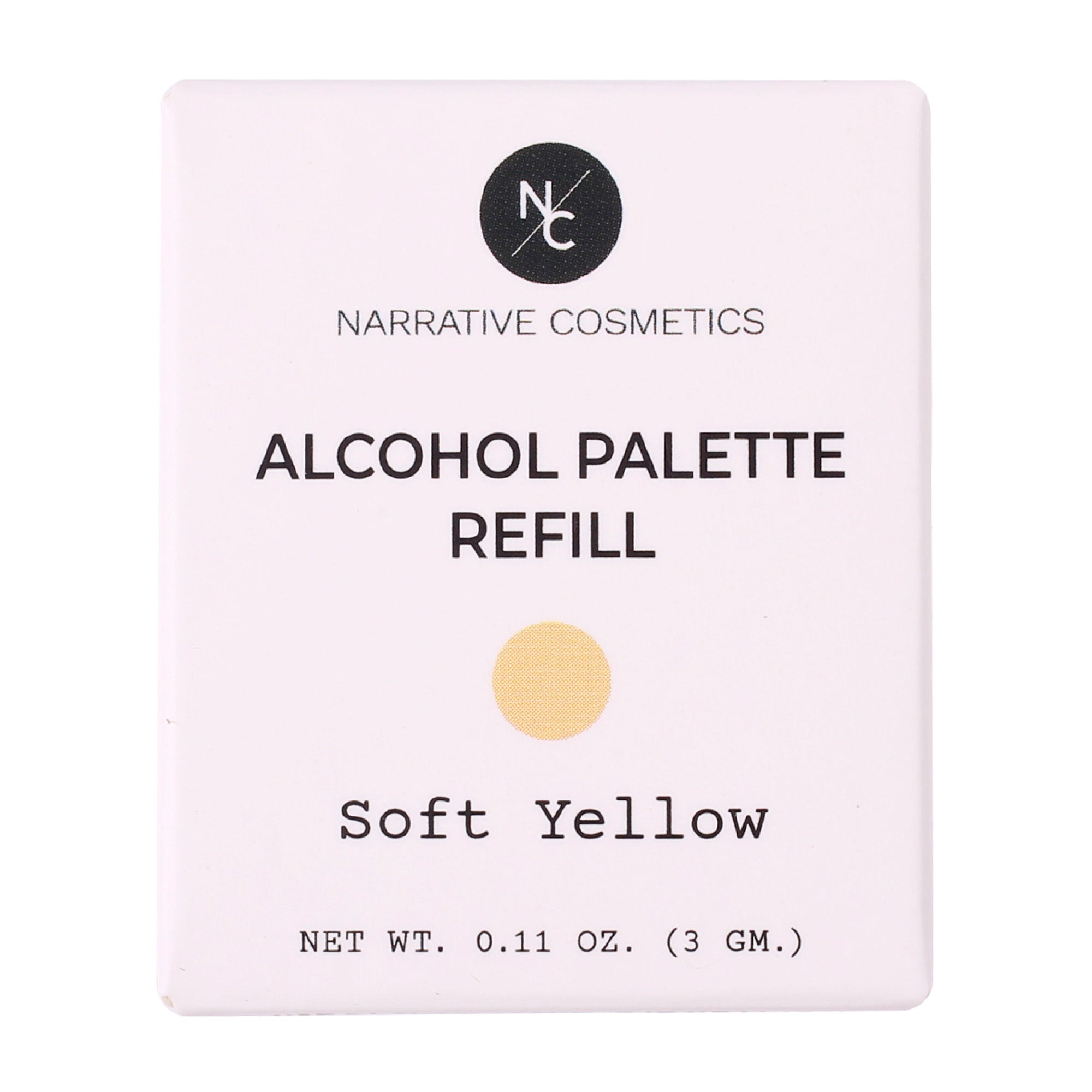 Soft Yellow Alcohol Palette Refill Pan