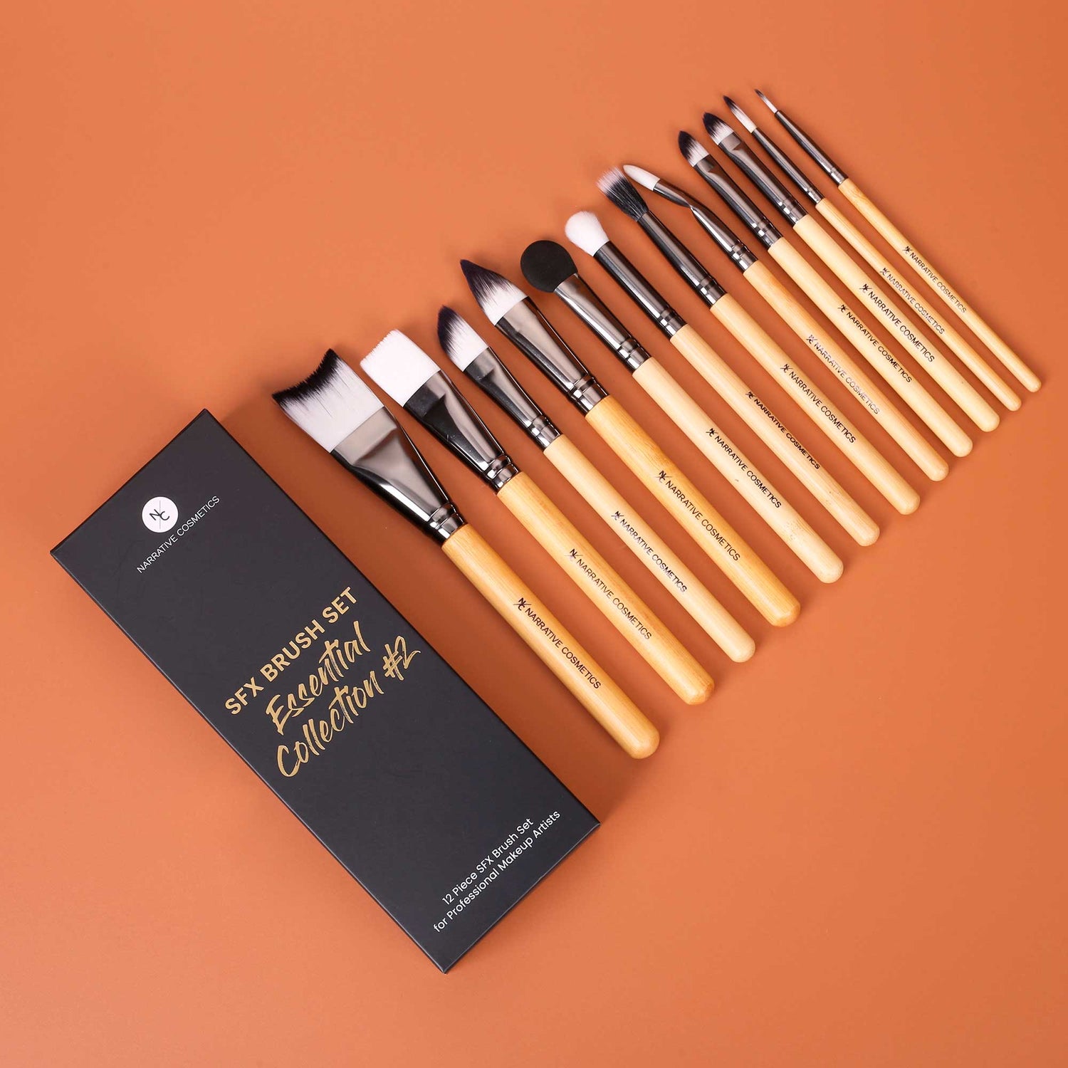 Essential SFX Makeup Brushes for SFX Makeup Artists for Film, Theater, and Halloween - Collection 