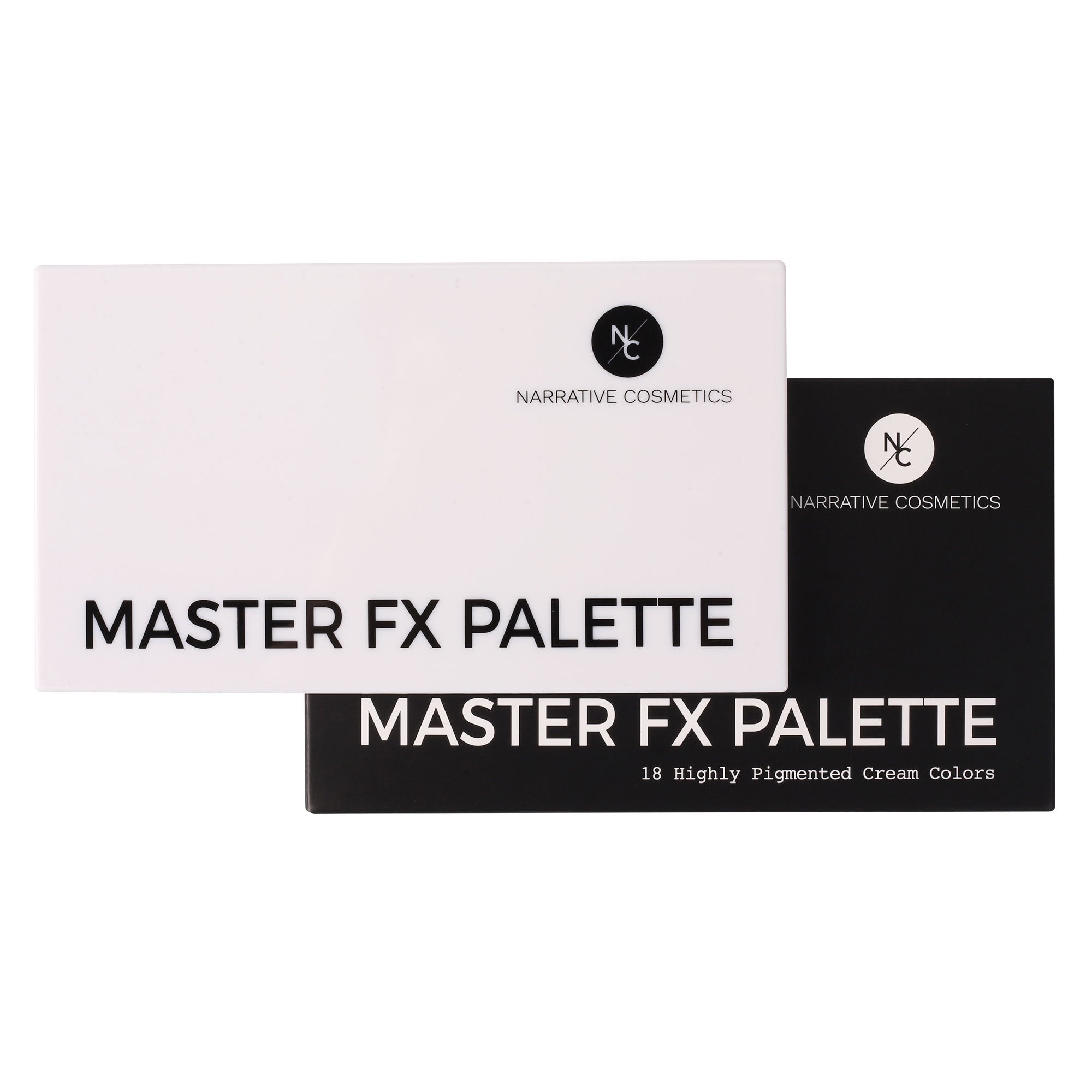 Master FX 18 Cream Palette product card showing 18 highly pigmented colors