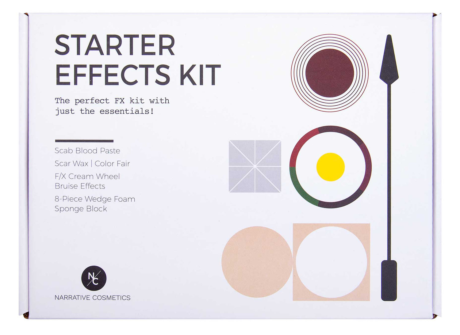 Starter Effects Professional SFX Makeup Kit With Applicators