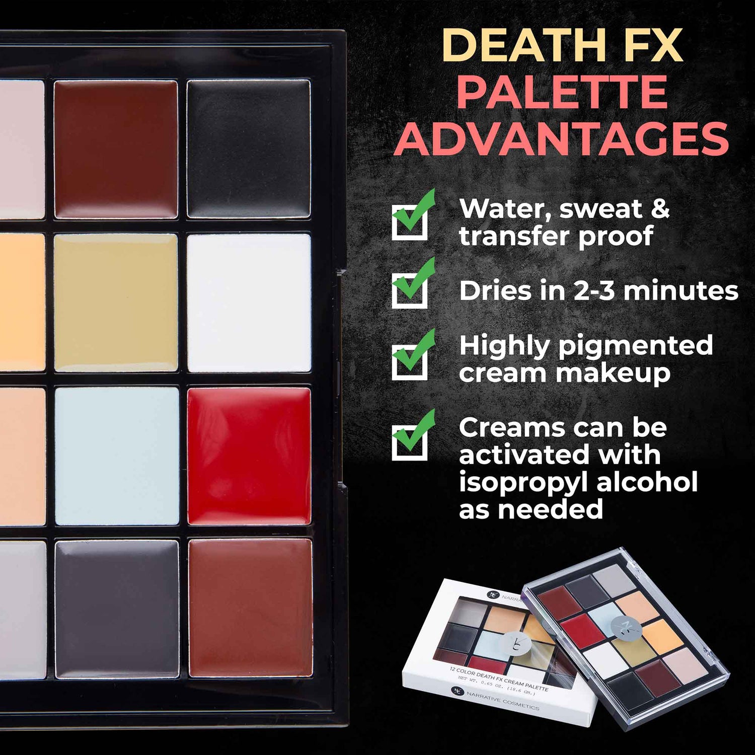 Quick Drying Death FX Cream Makeup Palette